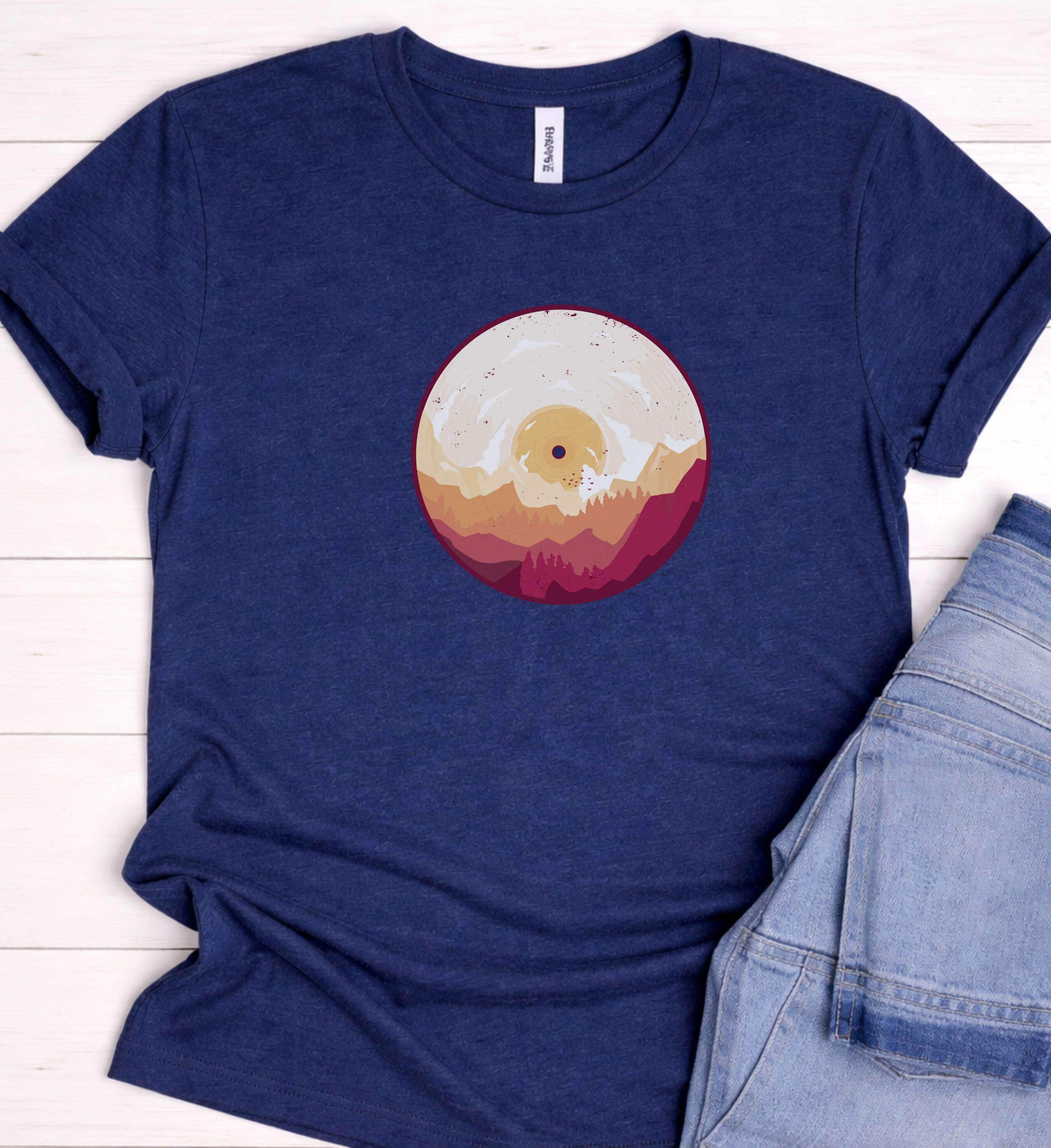 Vinyl Landscape Tee – Sound Meets Horizon