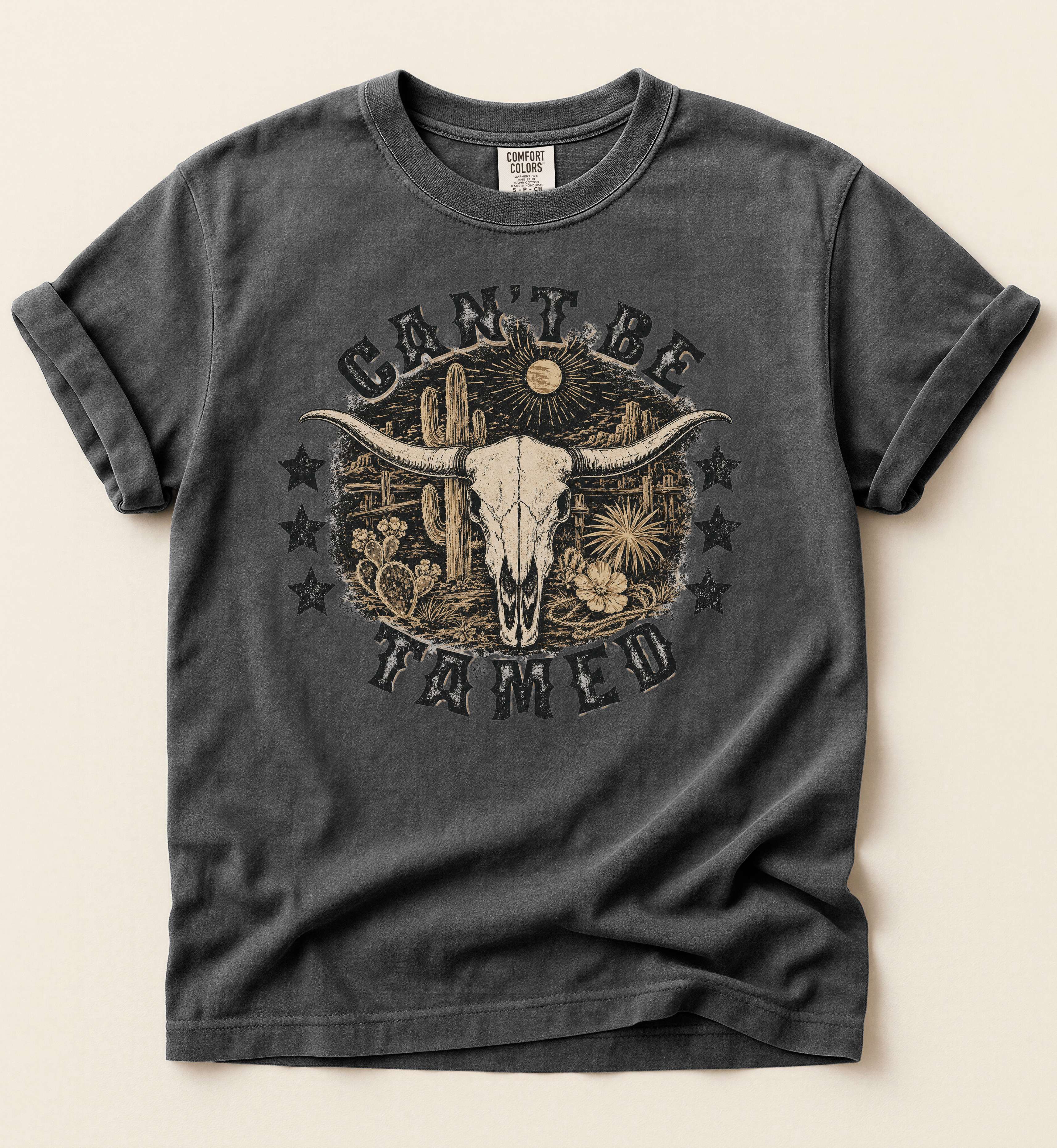 Can't Be Tamed – Western Outlaw Tee