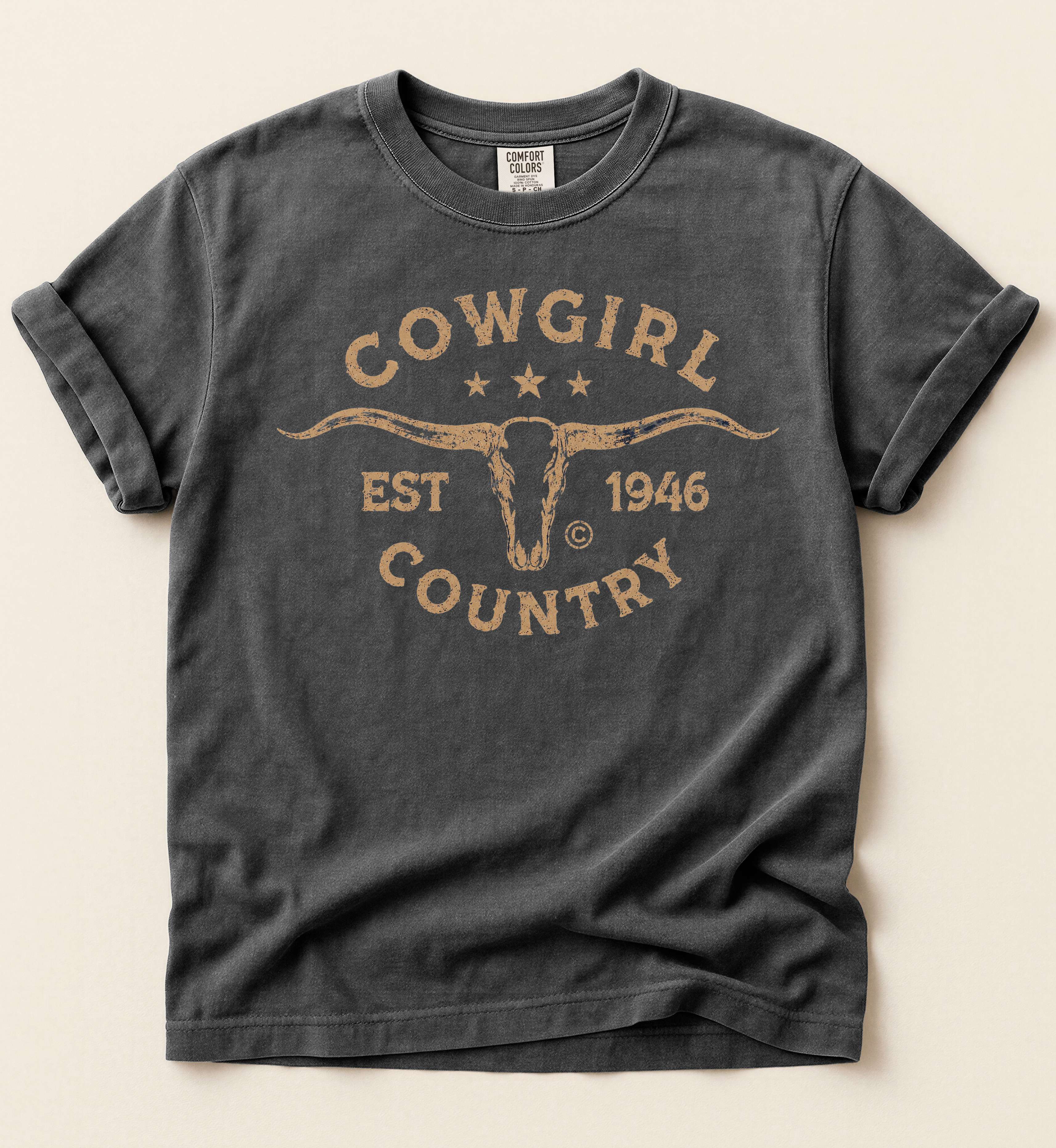 Cowgirl Country – Vintage Western Lifestyle Tee