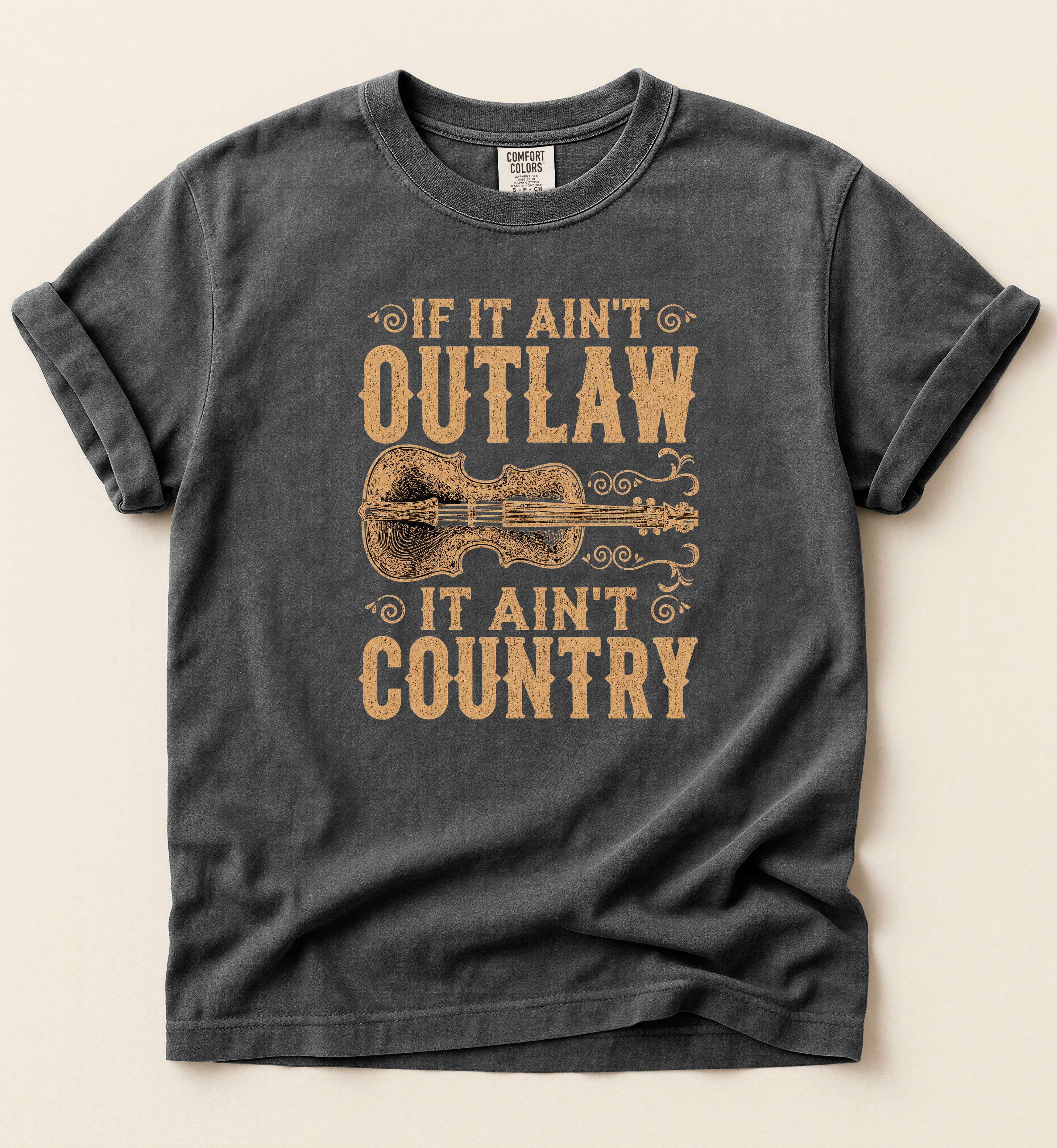 If It Ain't Outlaw It Ain't Country Shirt – Vintage Country Music Graphic Tee