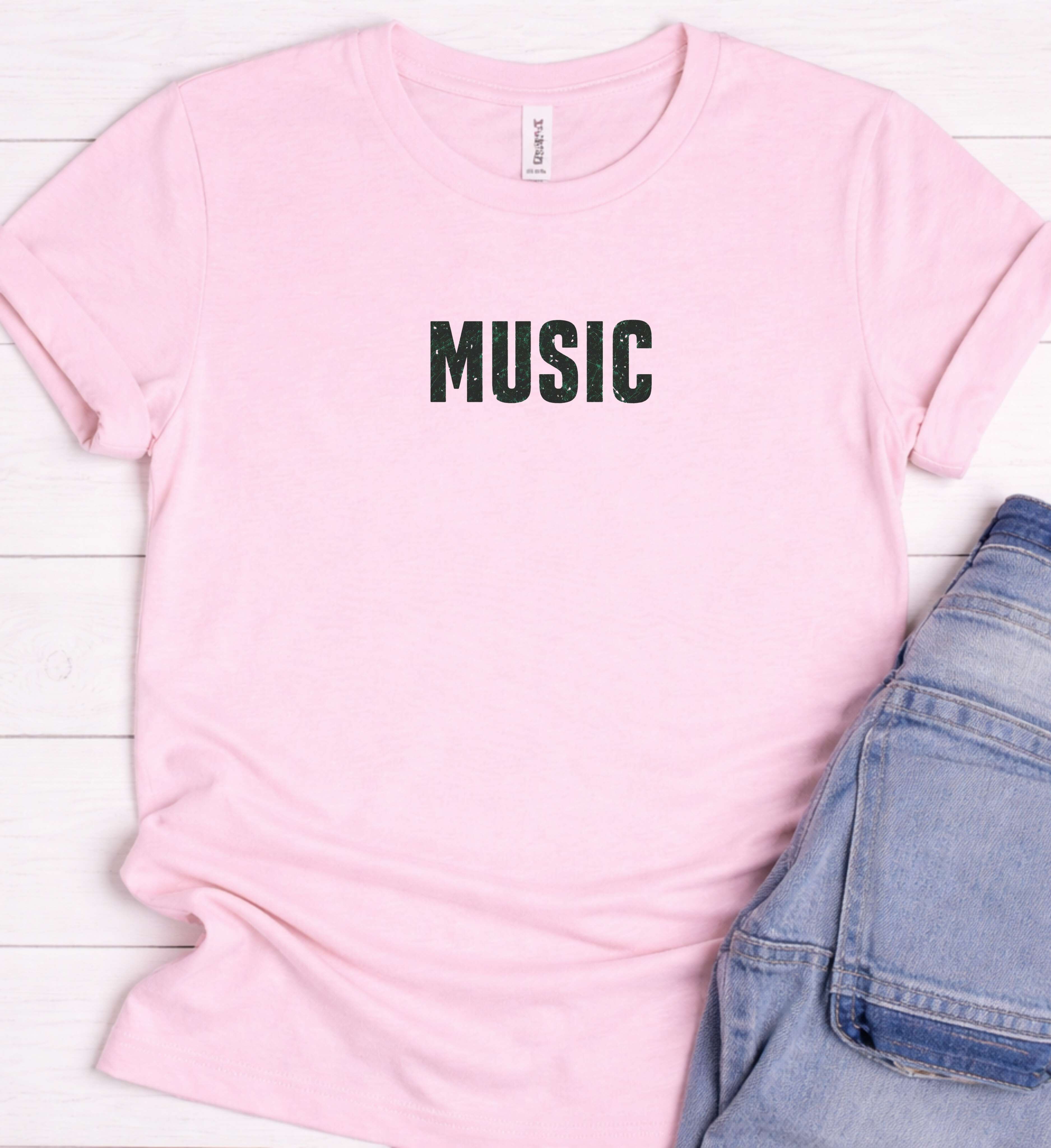 Bold Music Shirt – Minimalist Streetwear Tee