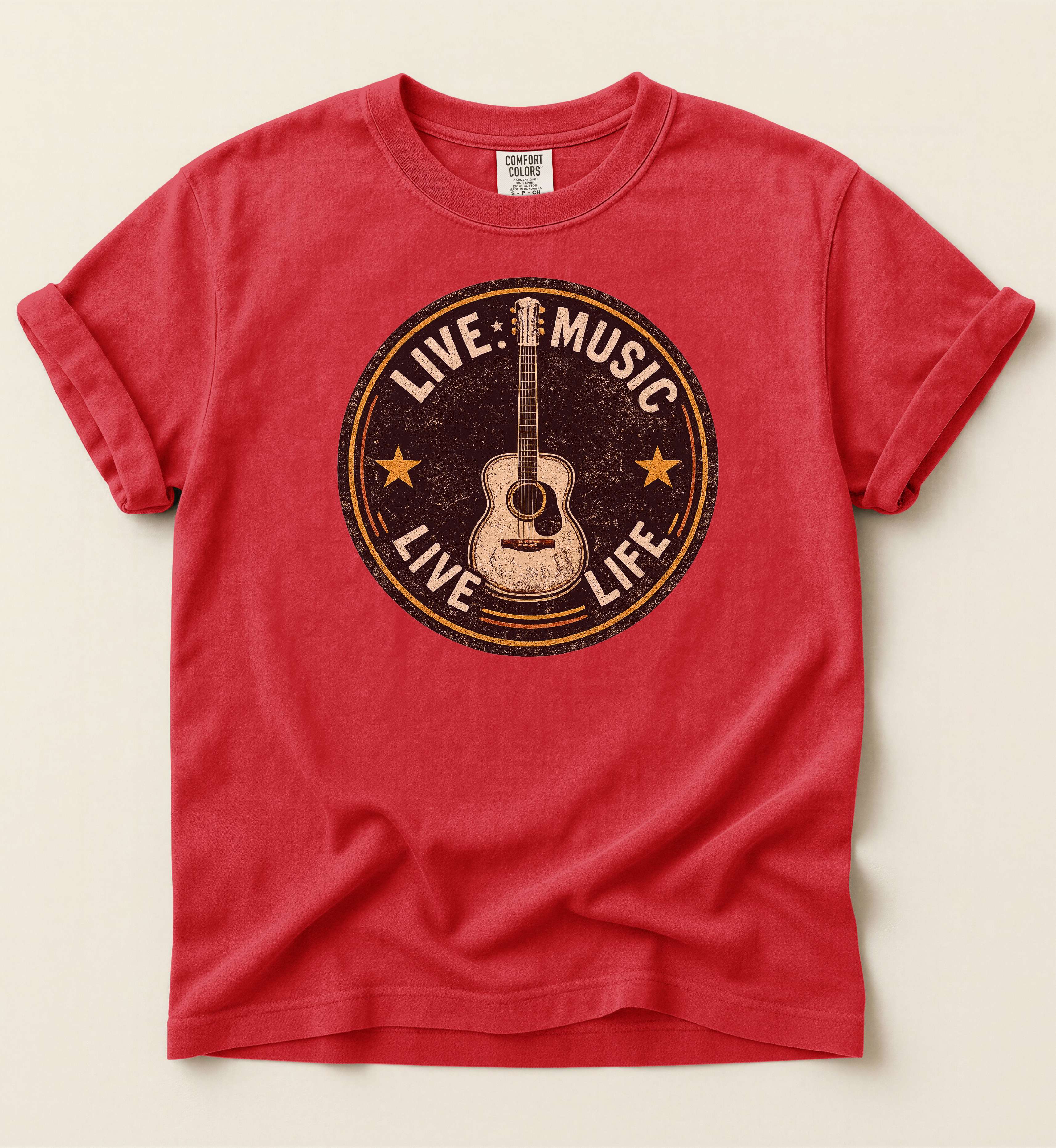 Live Music Live Life Shirt – Country Music Graphic Tee