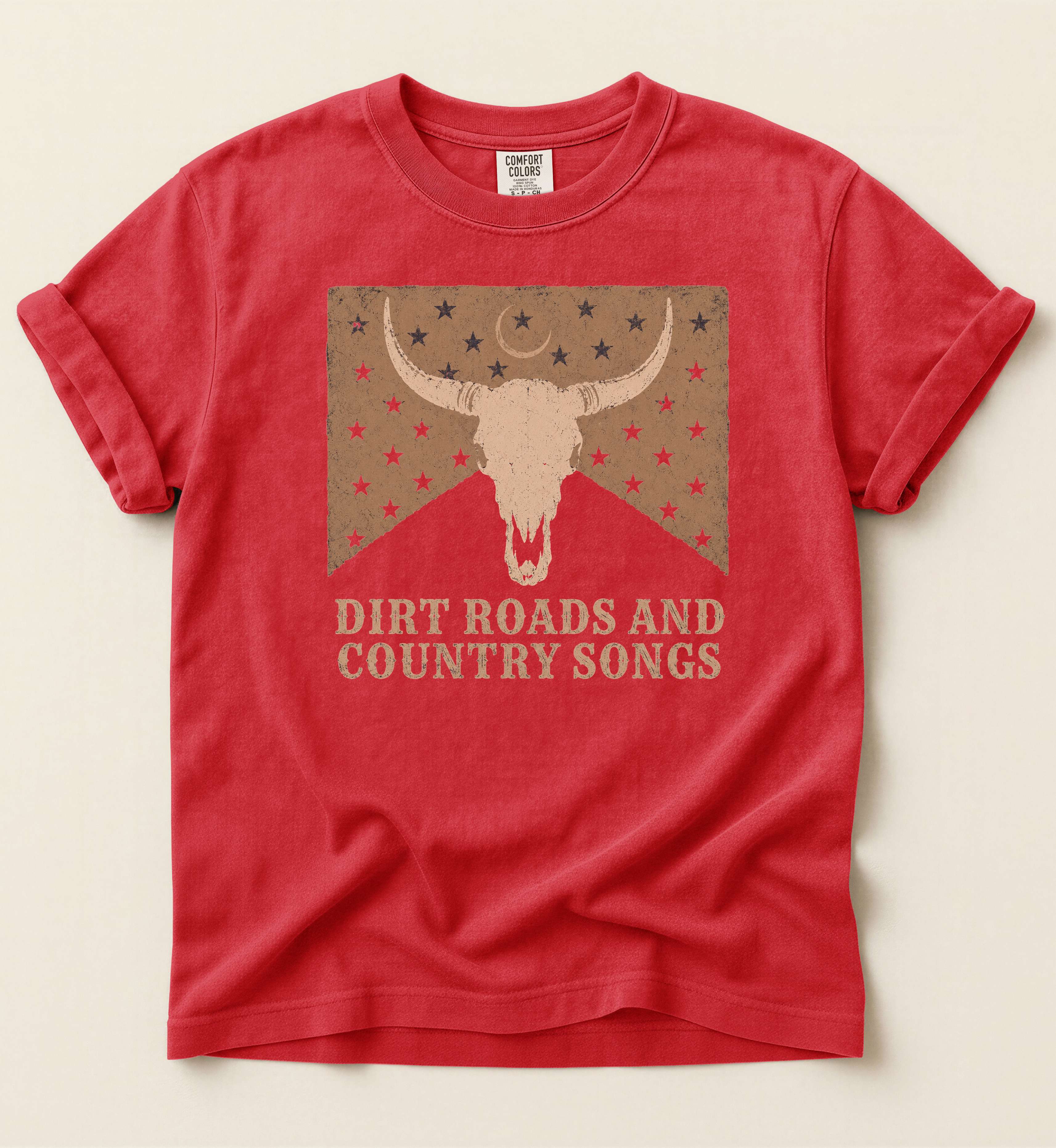 Dirt Roads And Country Songs – Vintage Country Music Tee