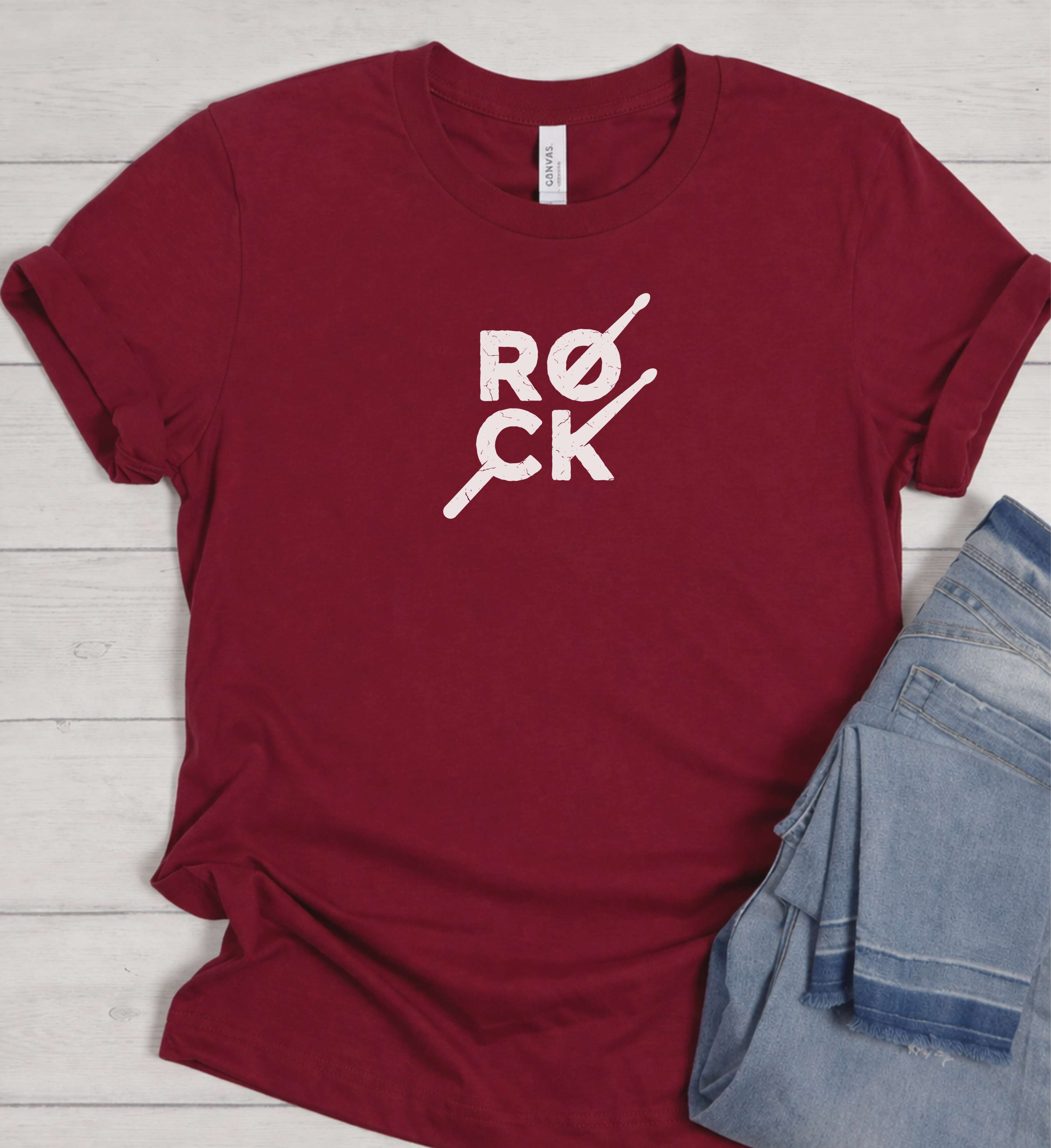 Rock Music Shirt – Minimal Grunge Graphic Tee