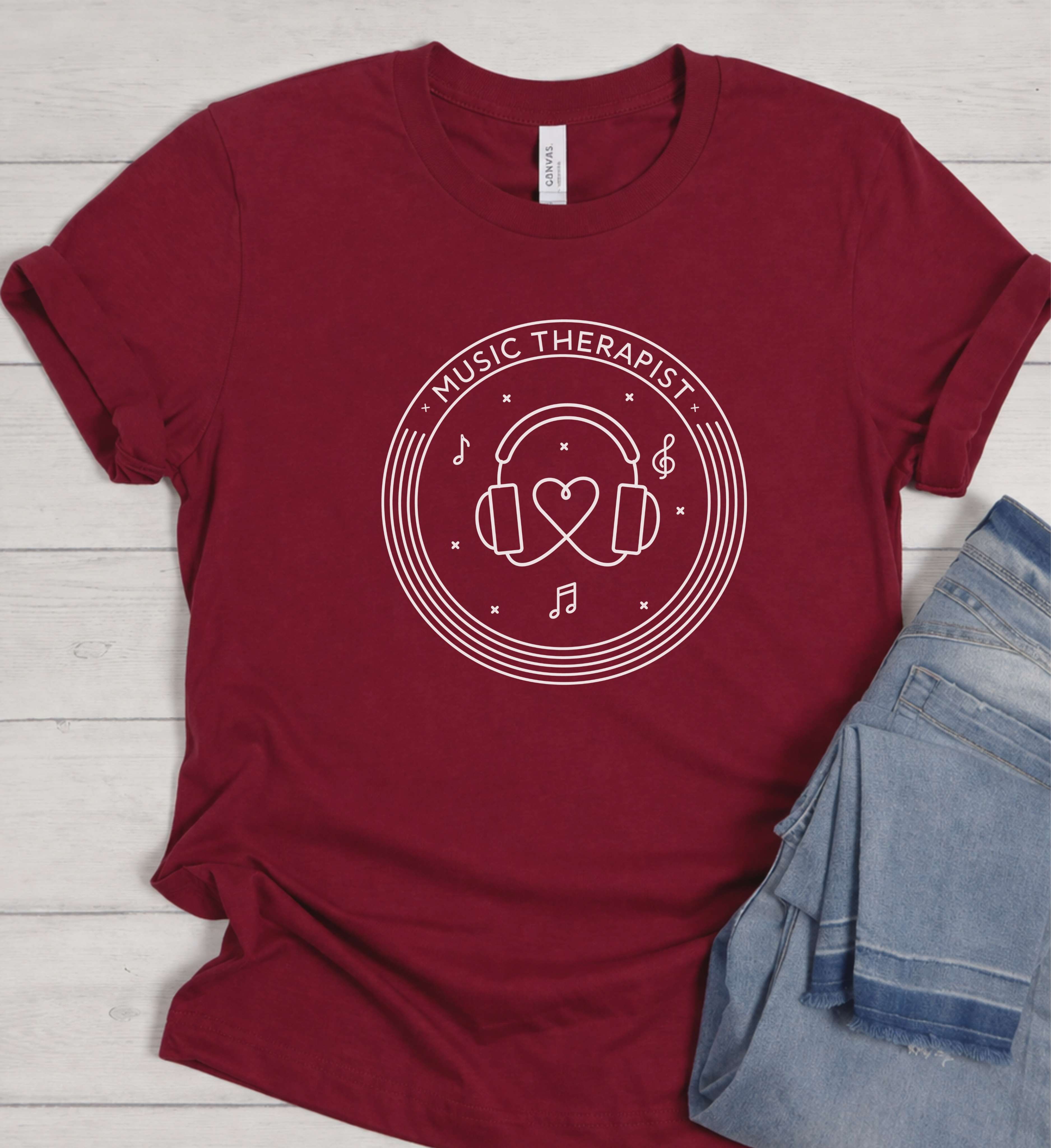 Music Therapist Shirt - Healing Through Sound.