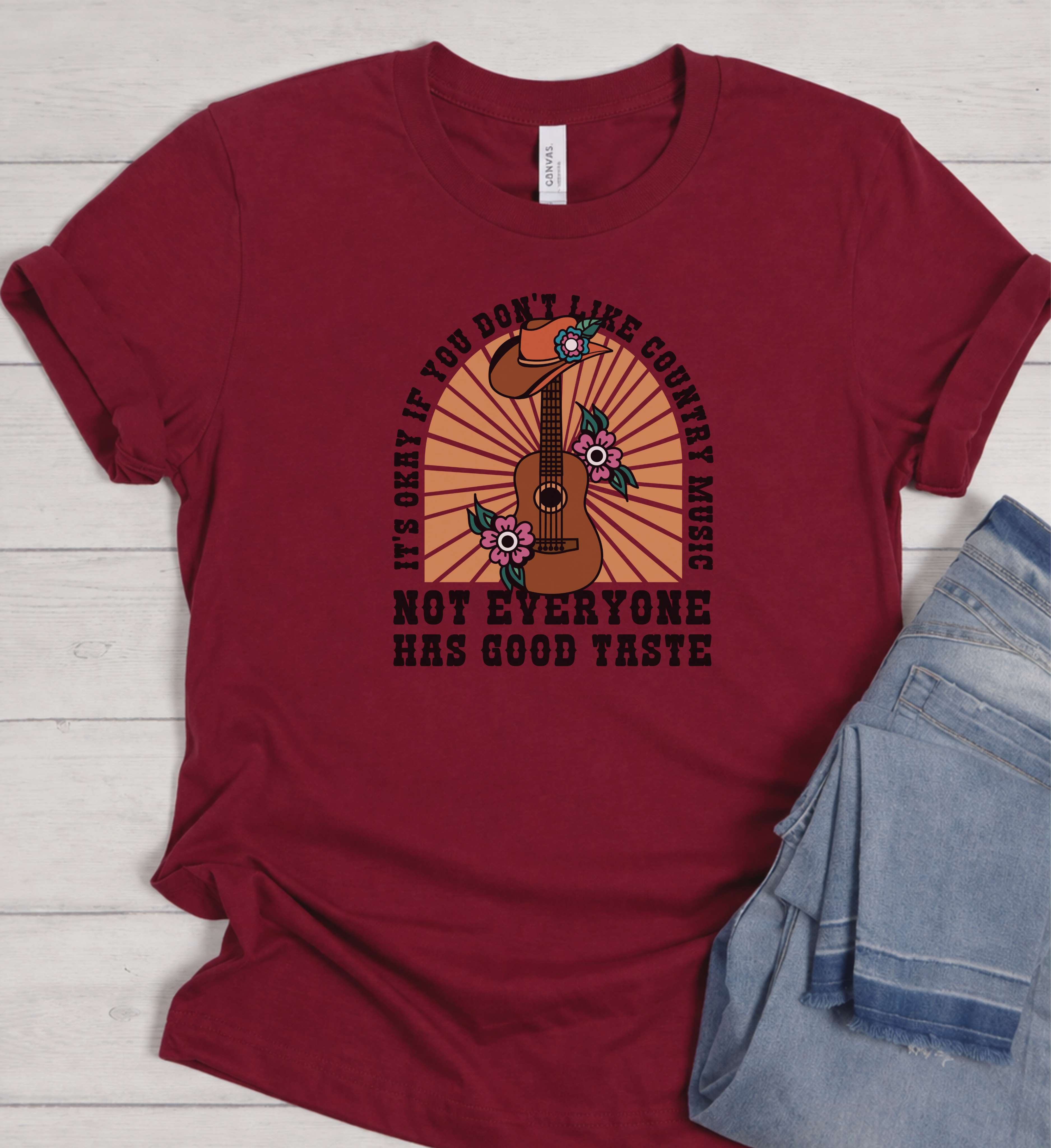 Country Music Shirt – Funny Western Guitar Tee