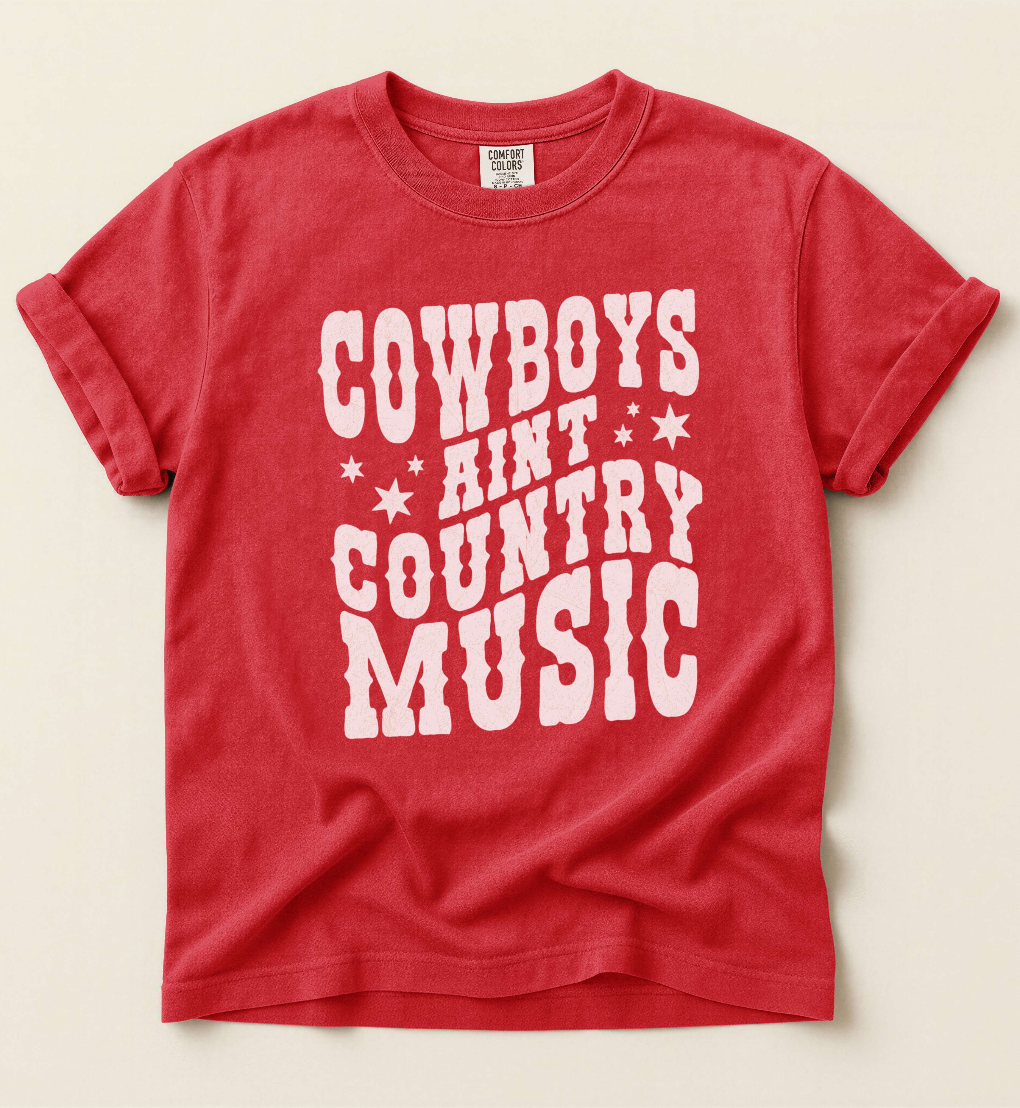 Cowboys Ain't Country Music – Vintage Western Statement Tee