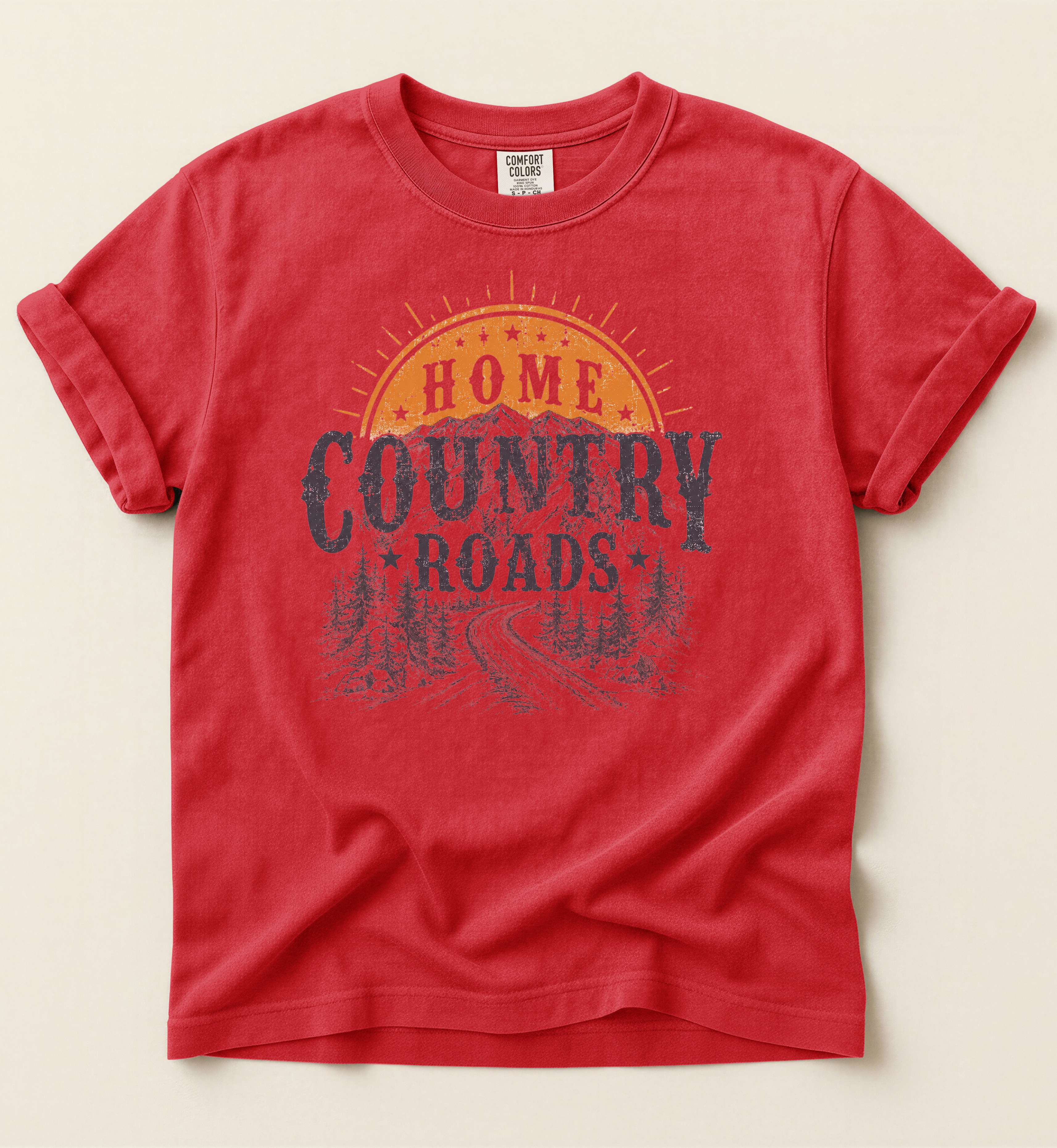 Home Country Roads Shirt – Vintage Country Lifestyle Graphic Tee