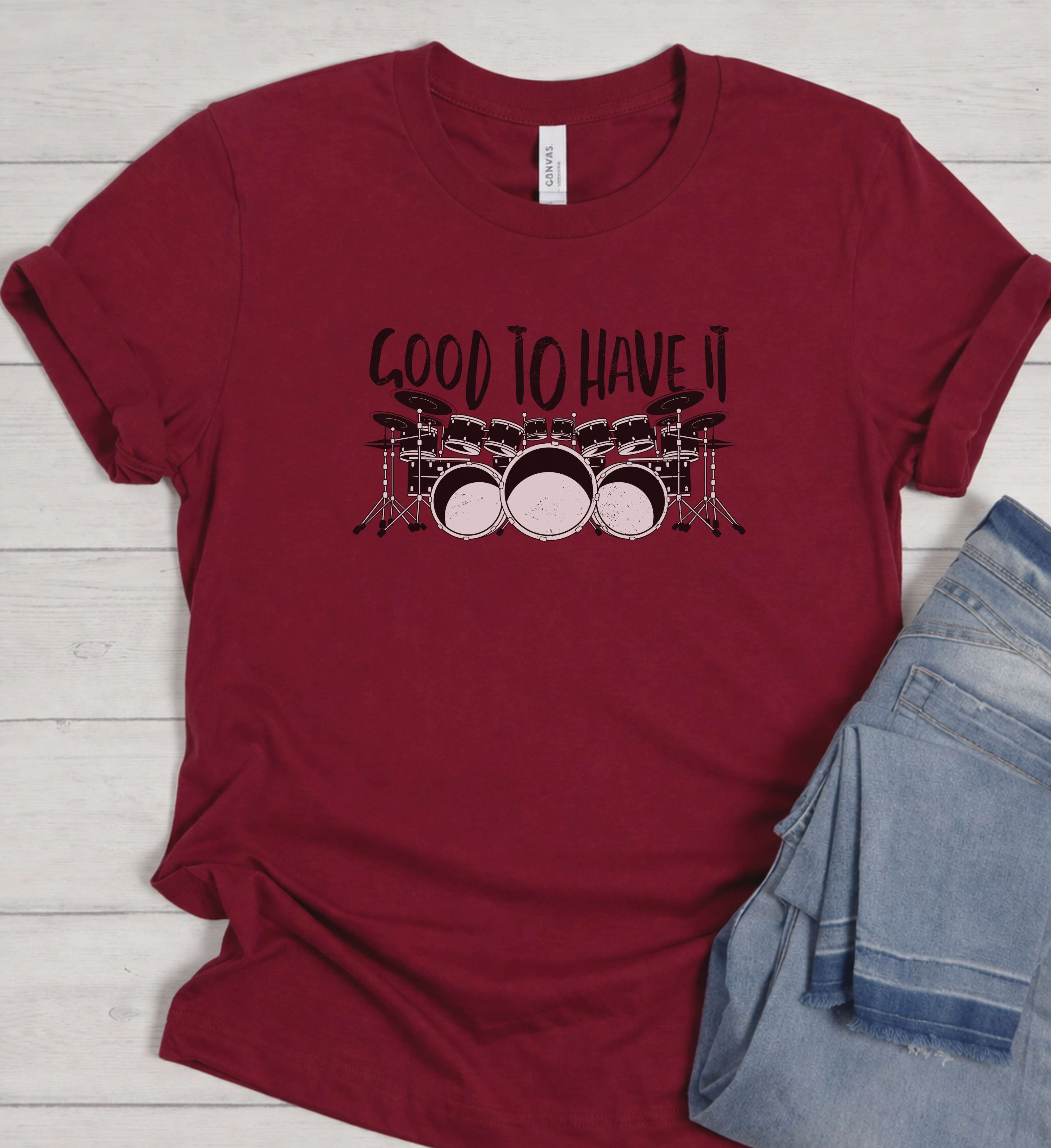 Drummer Shirt – Drum Kit Music Graphic Tee