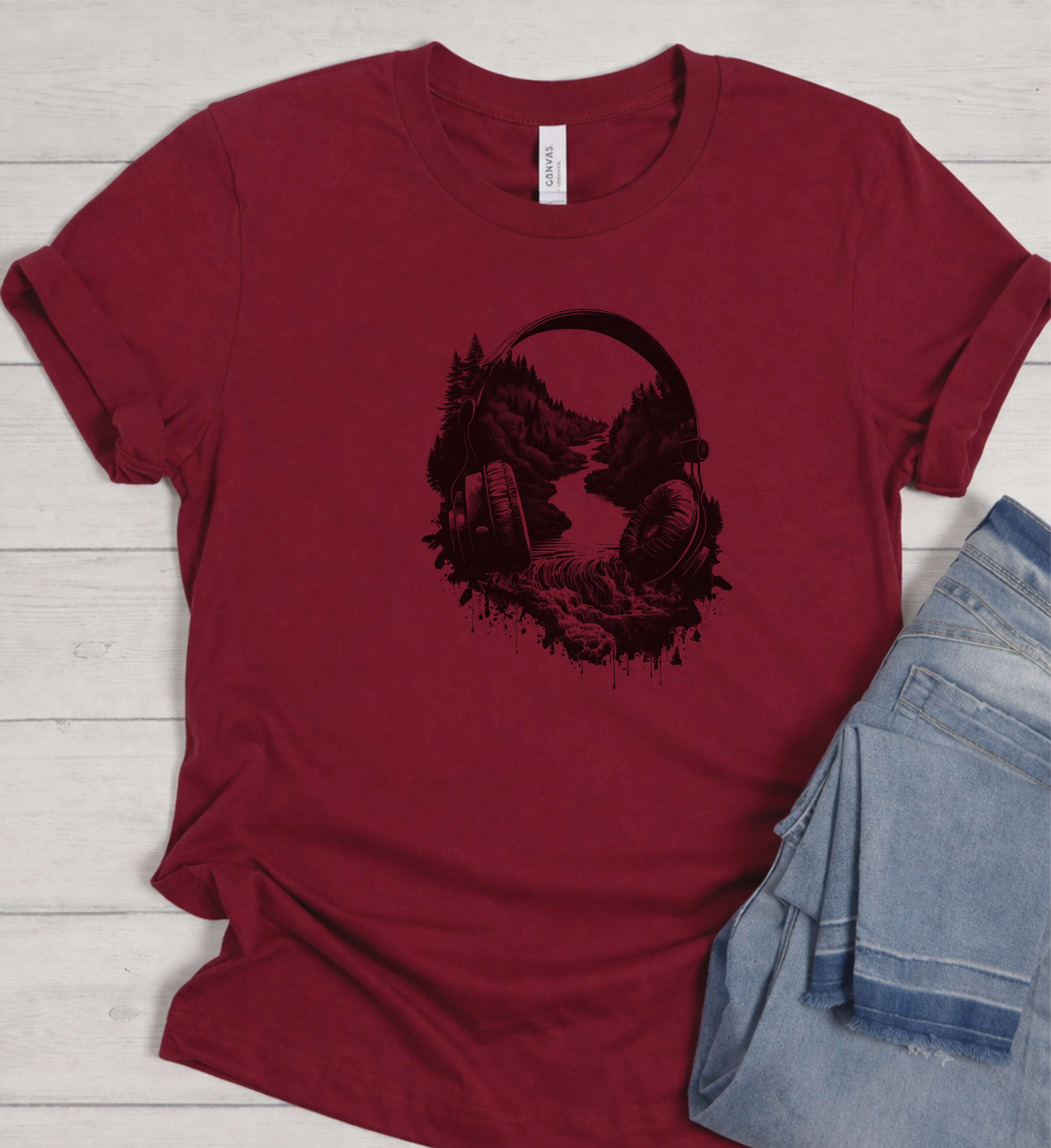 Soundscape Headphone Shirt – Where Music Meets Nature