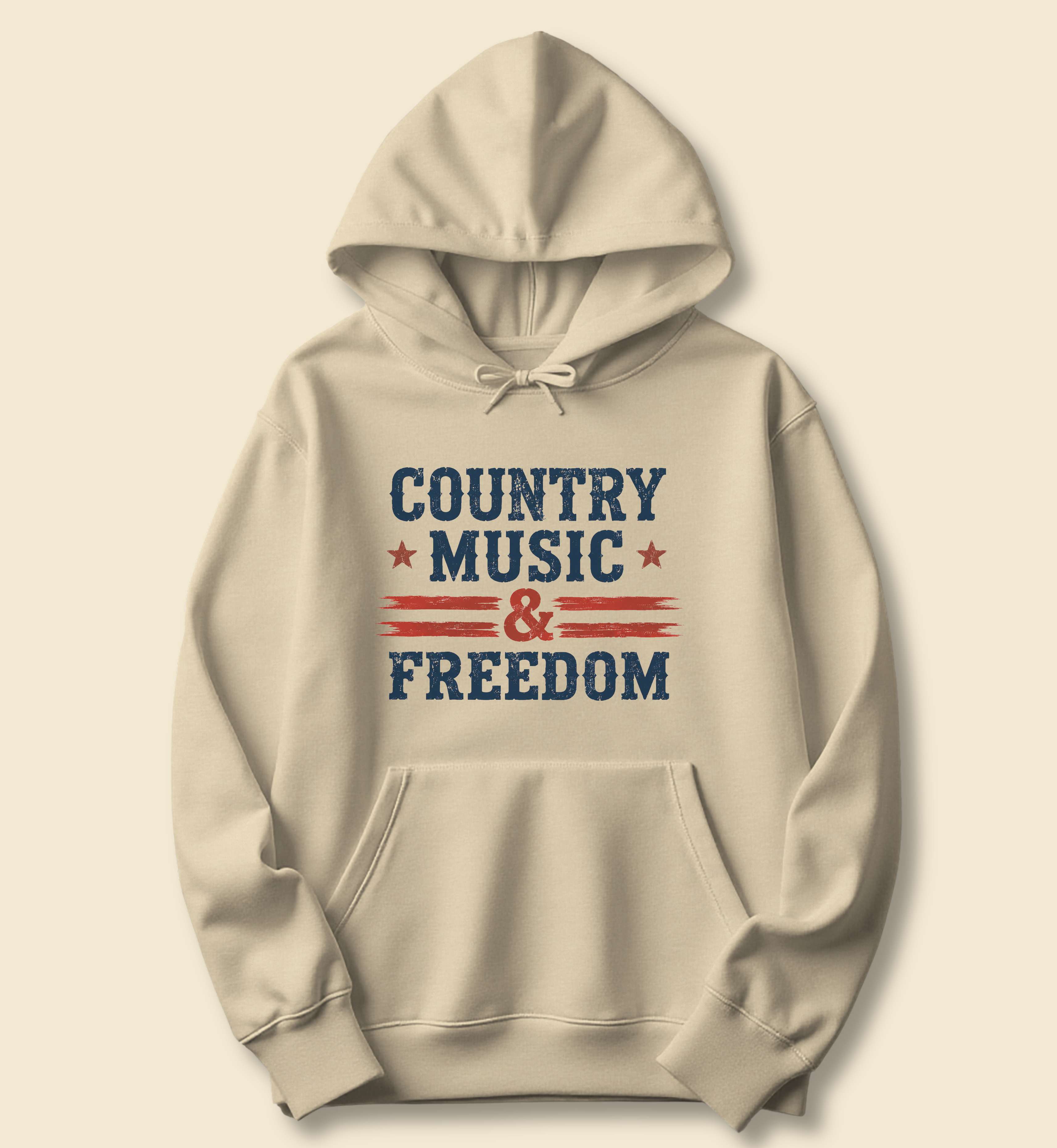 Country Music And Freedom Hoodie