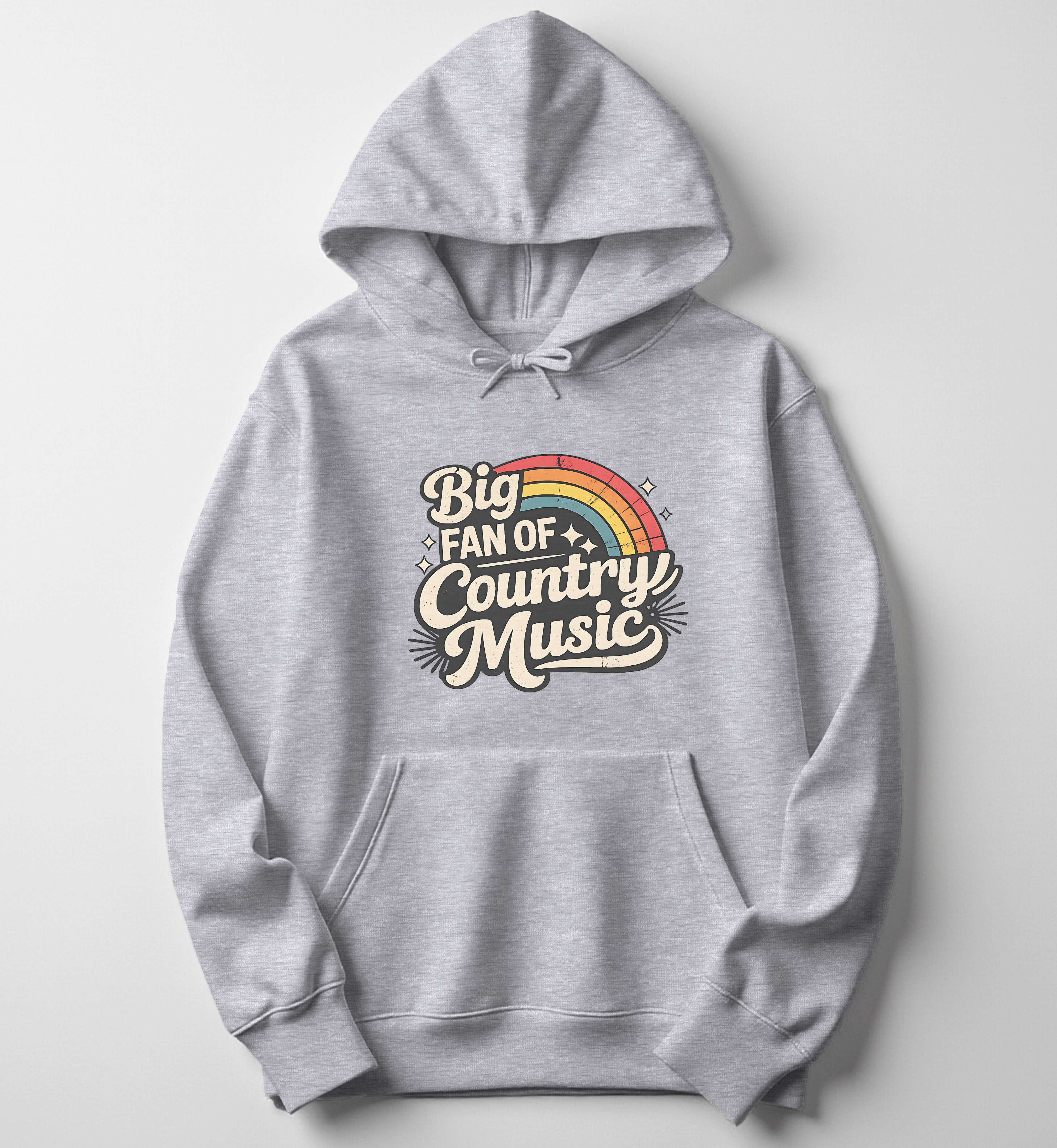 Big Fan of Country Music Hoodie – Vintage Western Music Hoodie