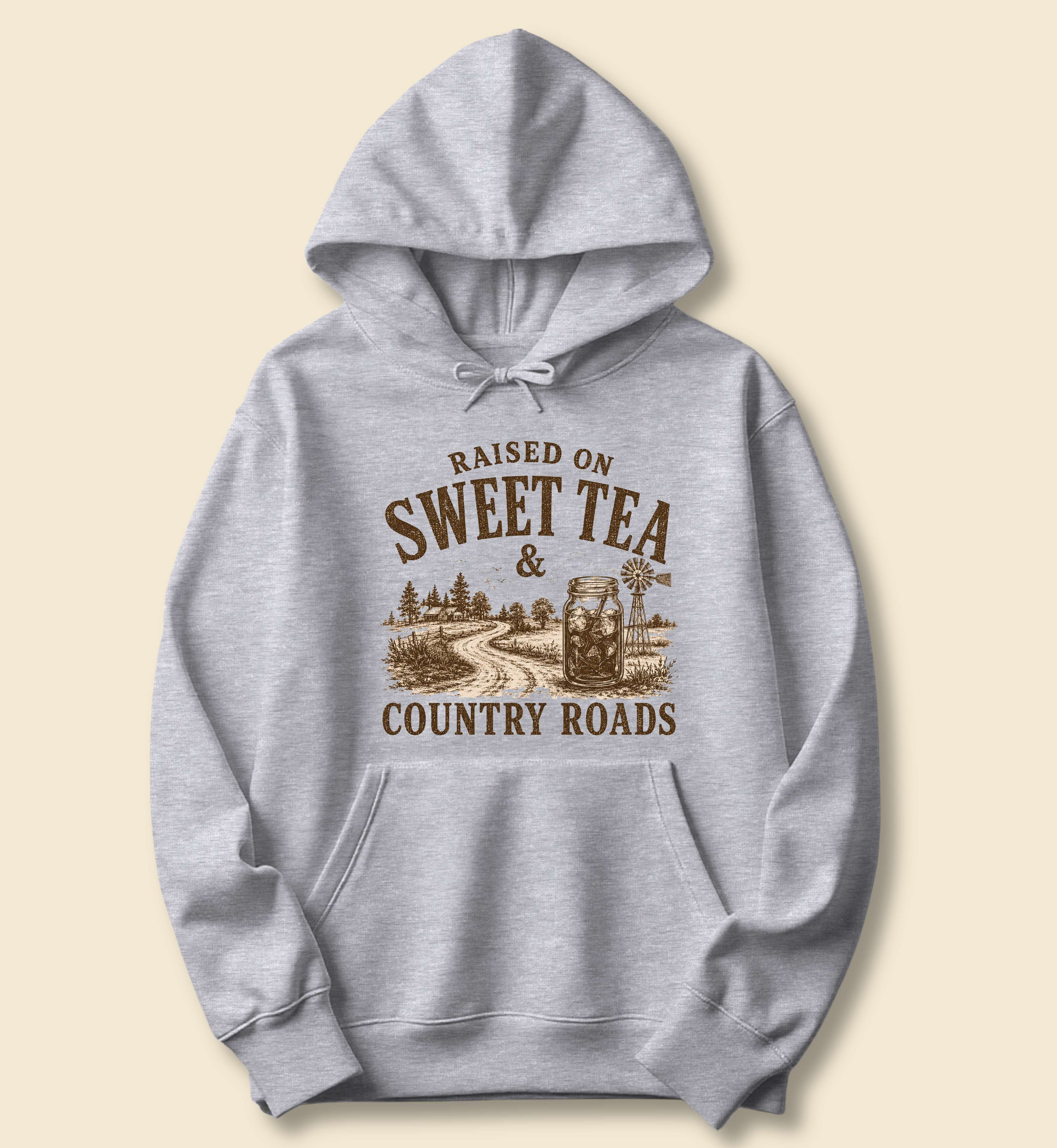 Raised on Sweet Tea & Country Roads Hoodie