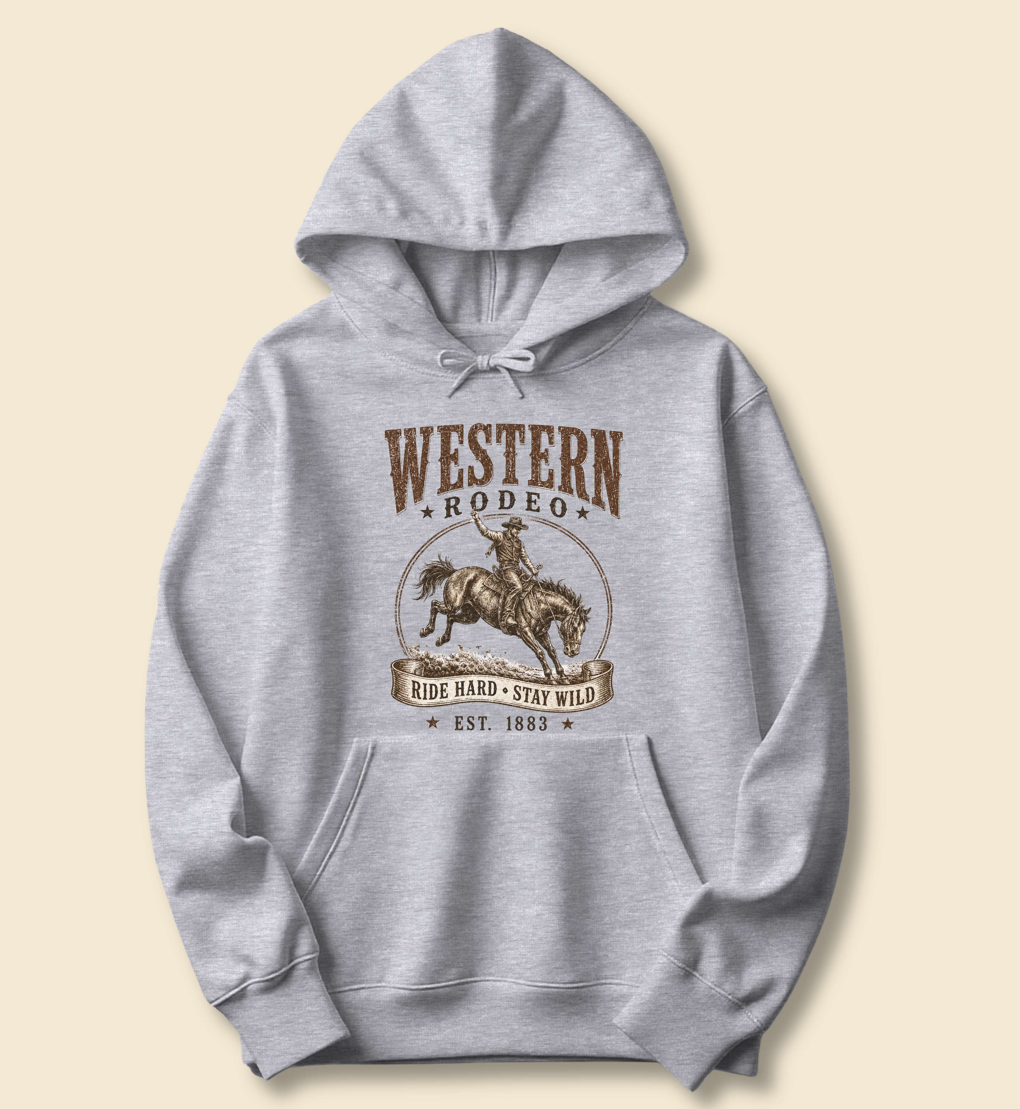 Ride Hard Stay Wild Western Rodeo Hoodie