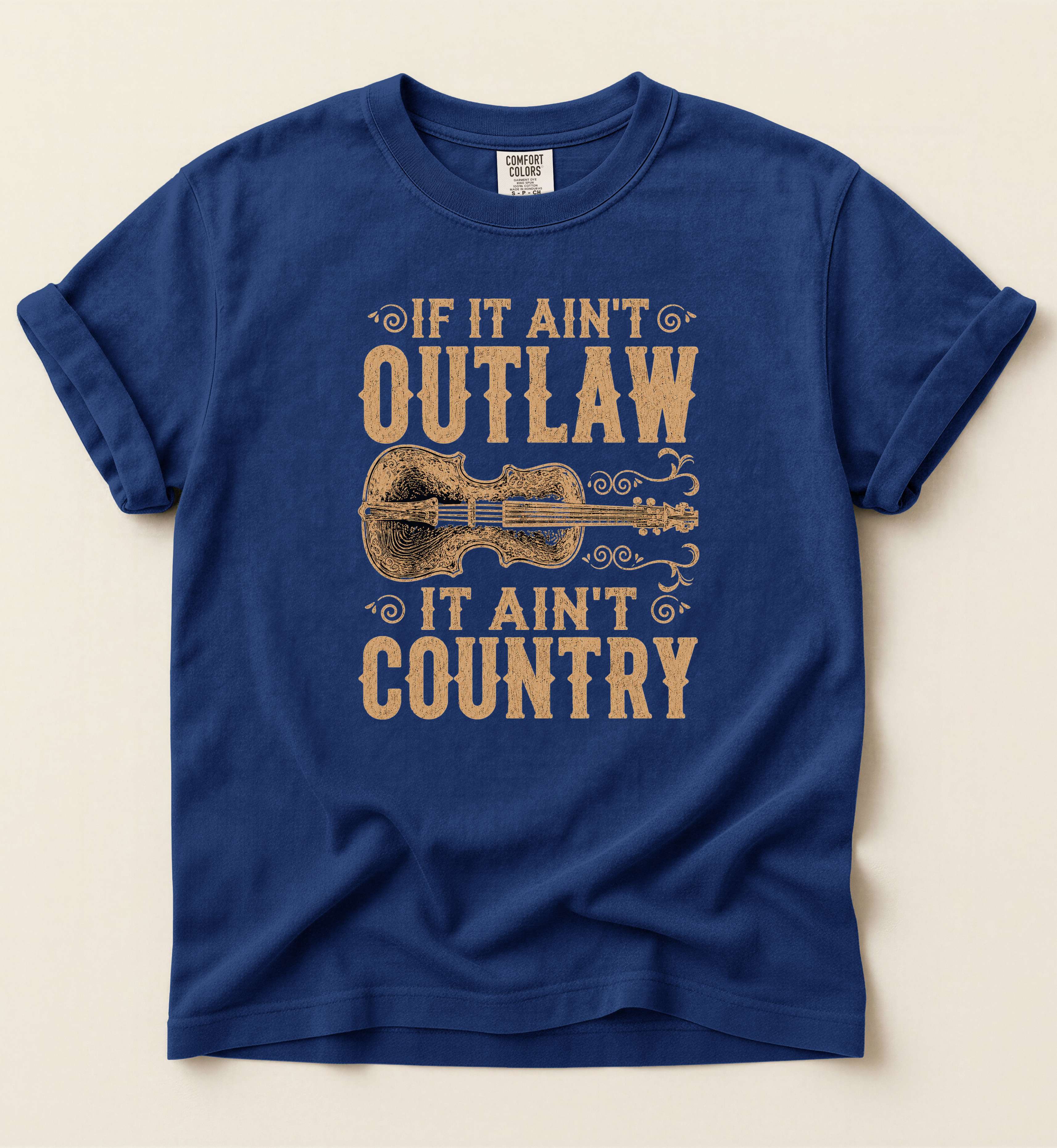 If It Ain't Outlaw It Ain't Country Shirt – Vintage Country Music Graphic Tee