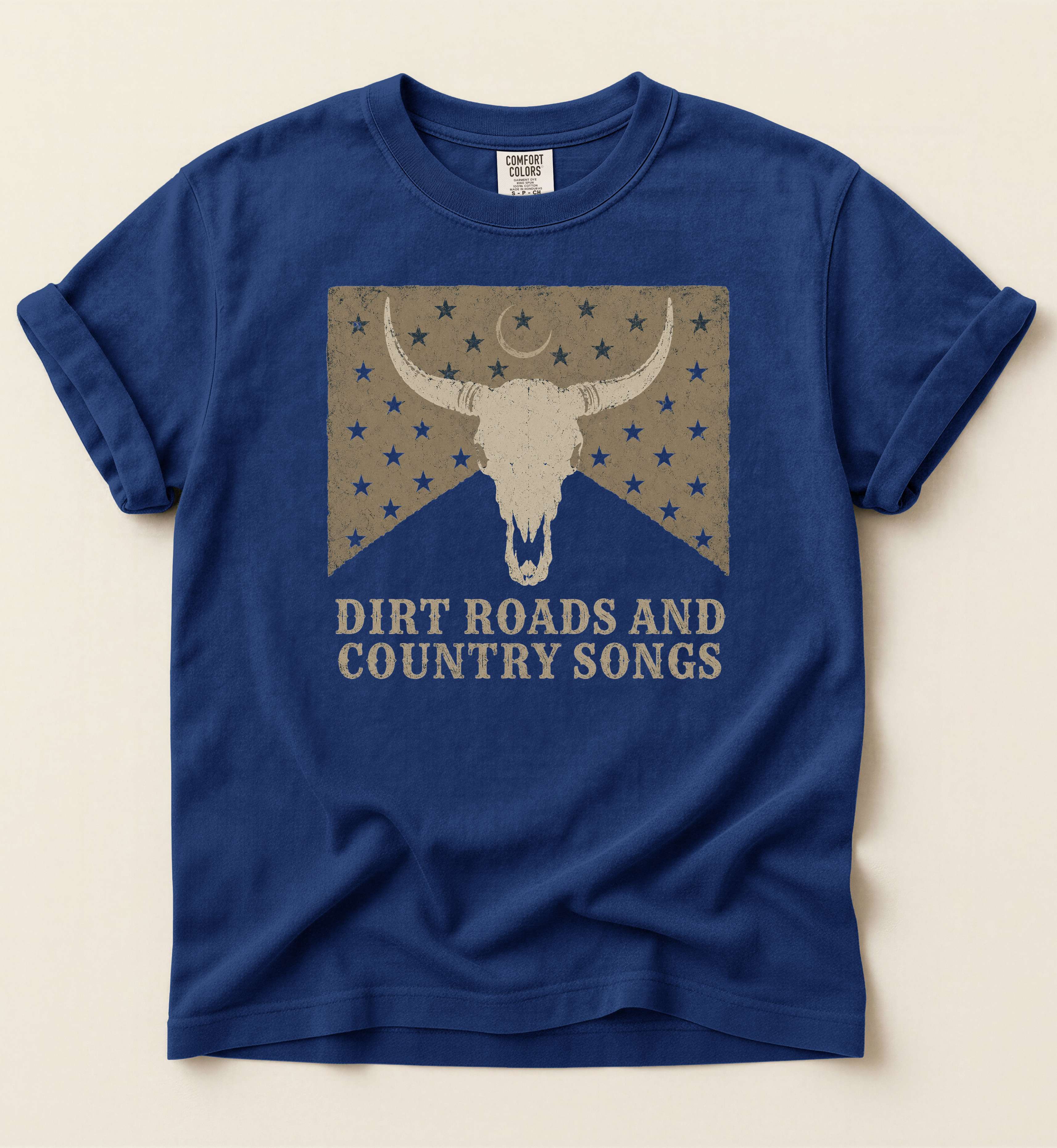 Dirt Roads And Country Songs – Vintage Country Music Tee