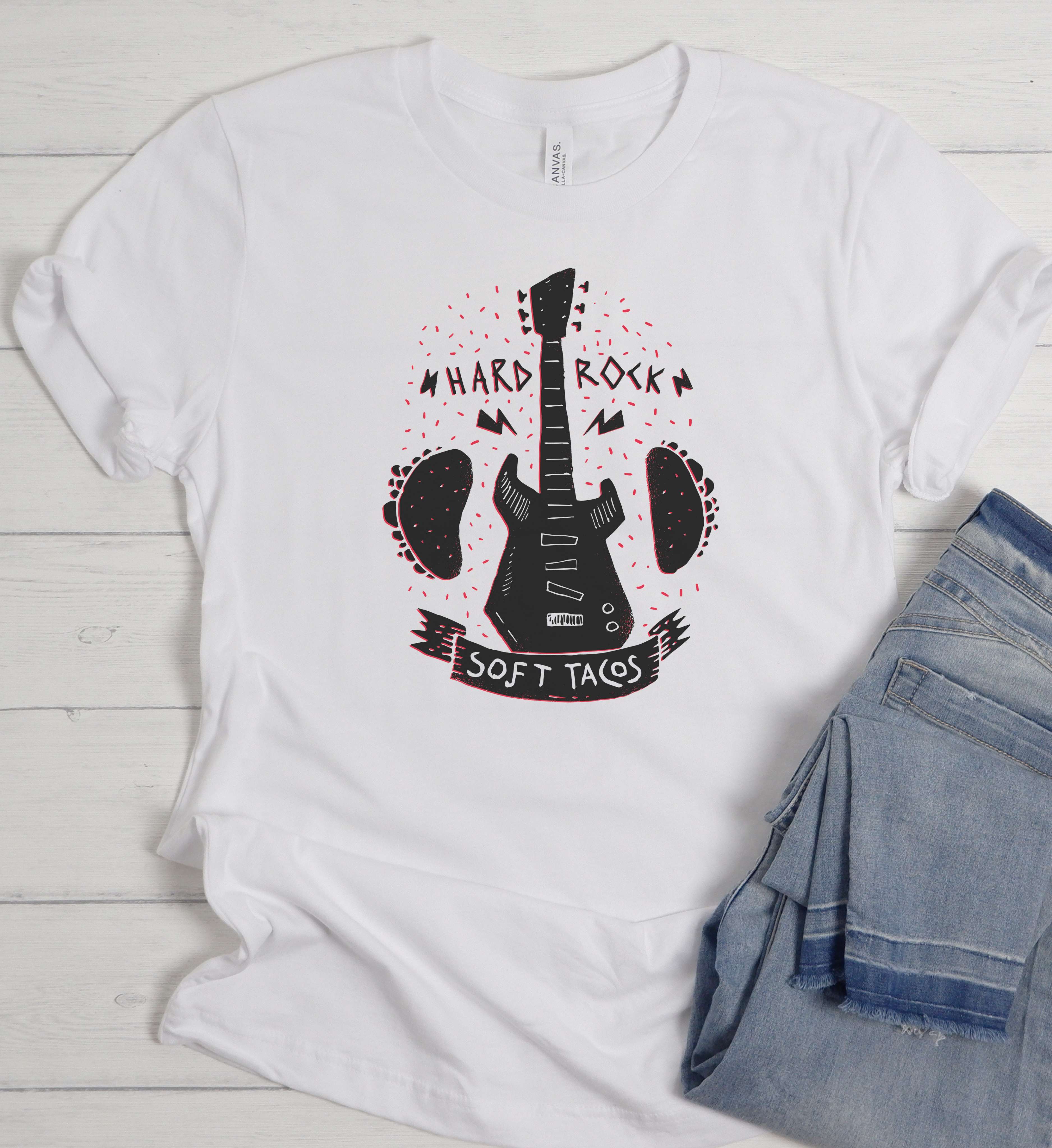 Hard Rock Soft Tacos Shirt – Funny Rock Music Tee