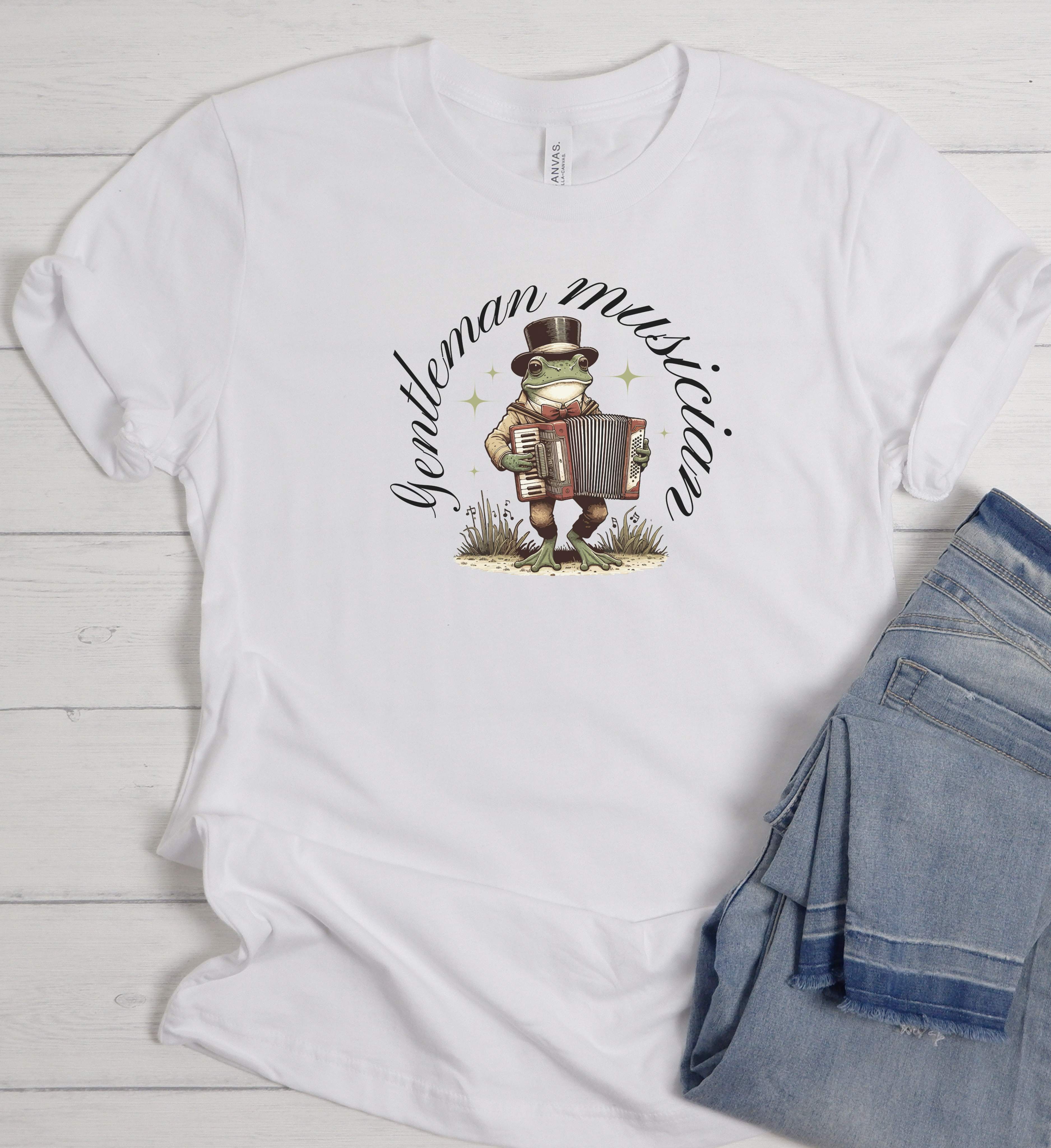 Funny Frog Music Shirt – Accordion Frog Tee