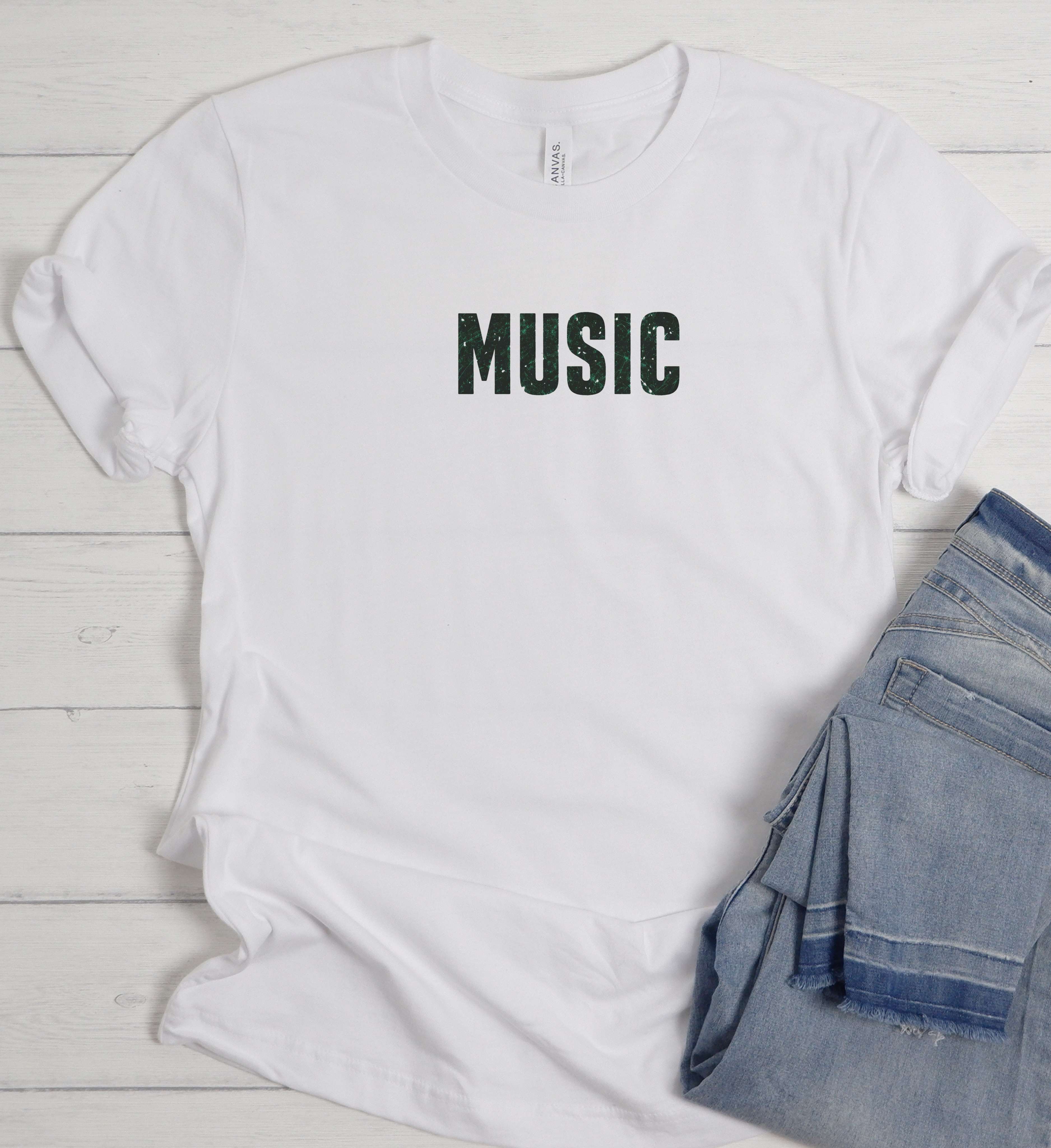 Bold Music Shirt – Minimalist Streetwear Tee