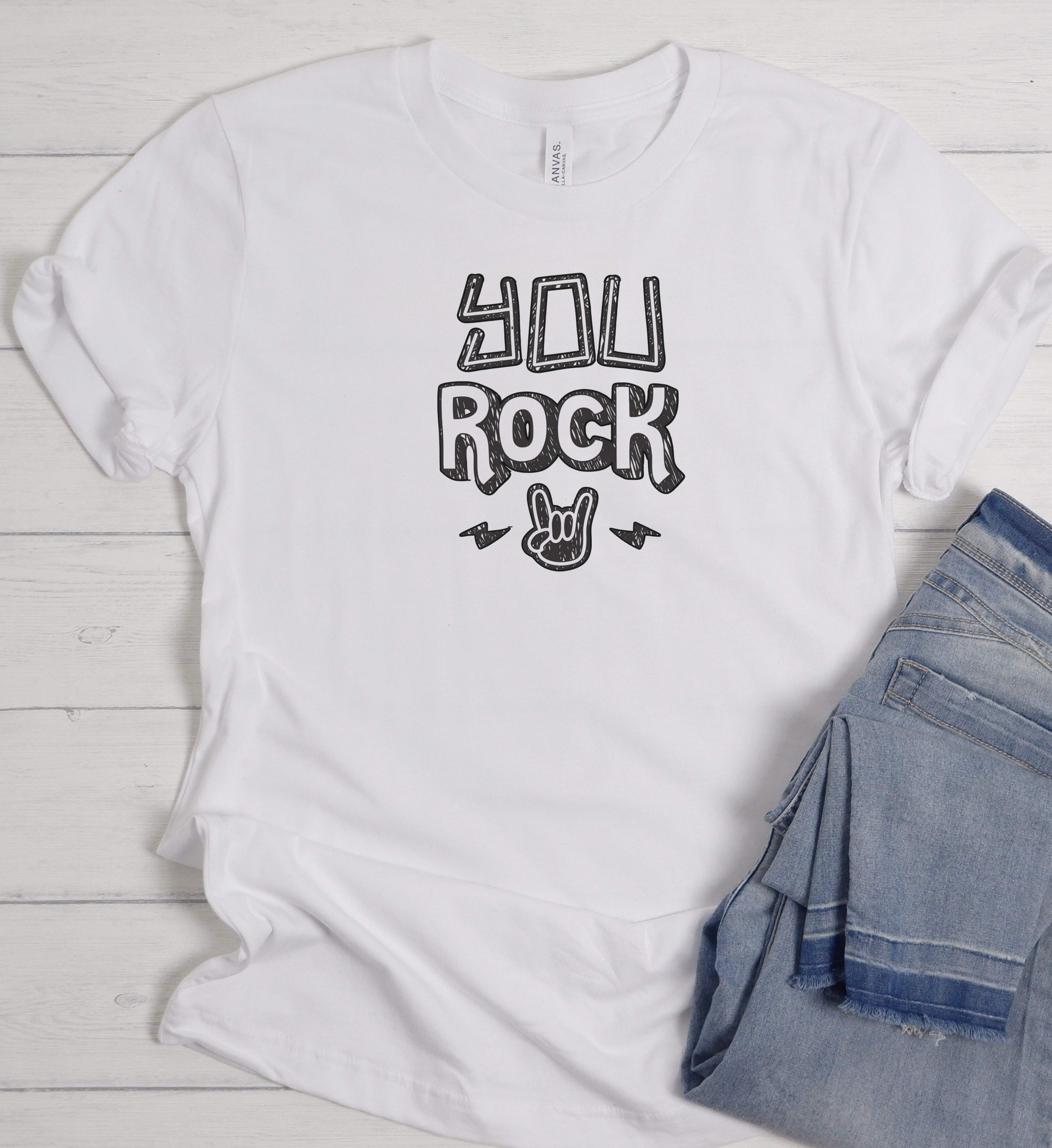 You Rock Shirt – Funny Music Graphic Tee