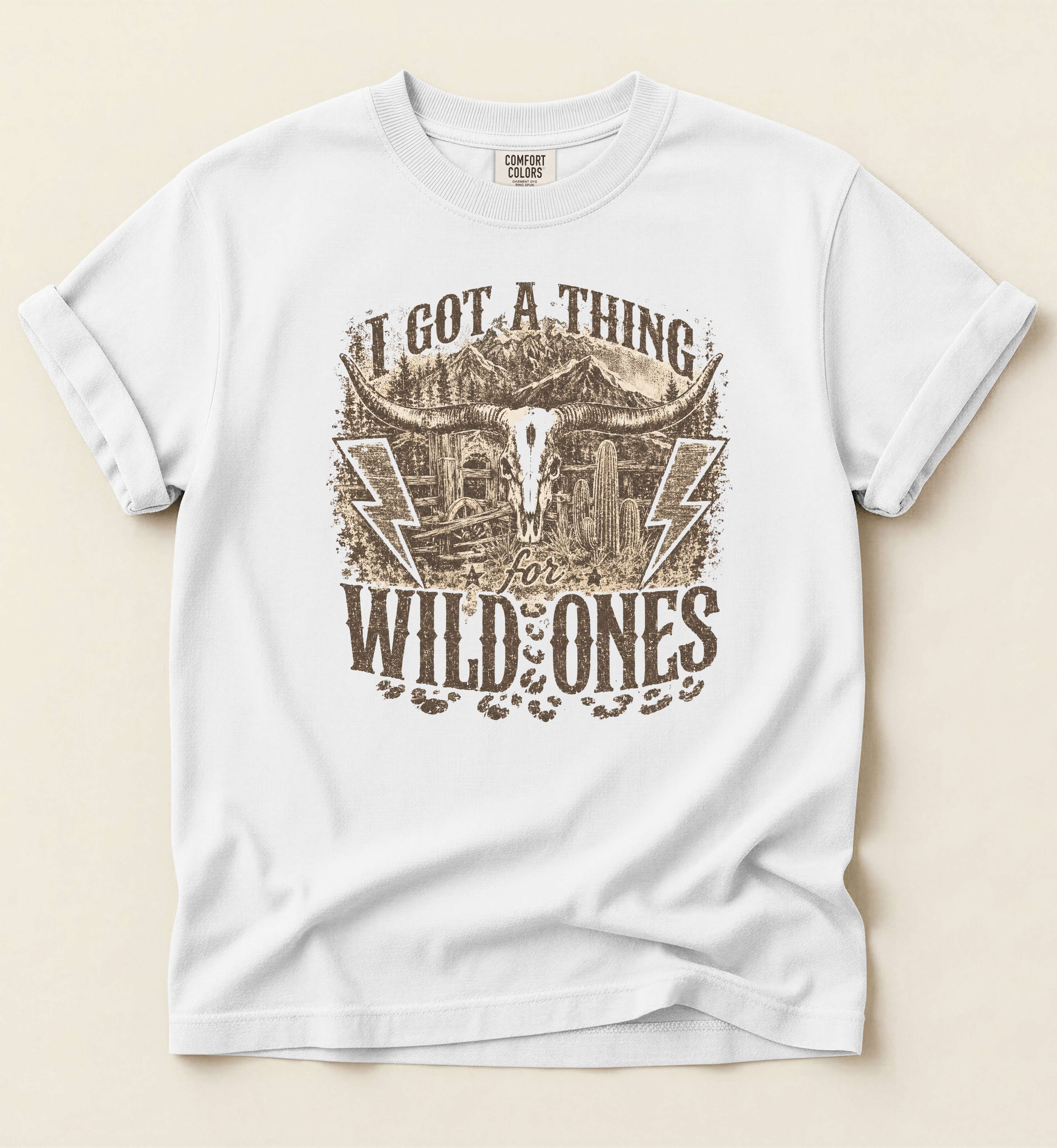 I Got A Thing For Wild Ones Shirt – Vintage Outlaw Country Graphic Tee