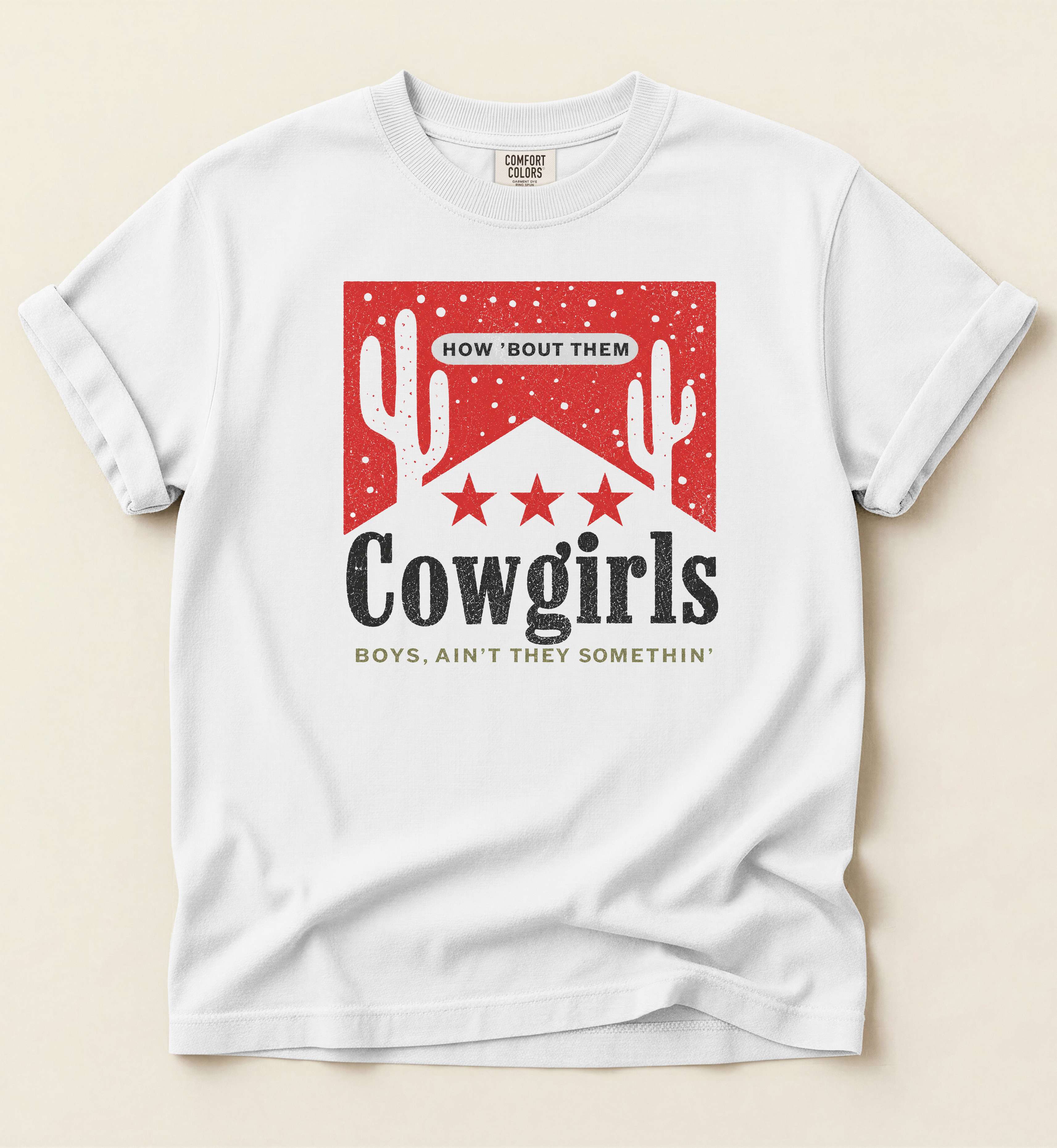 How 'Bout Them Cowgirls Shirt – Vintage Country Girl Graphic Tee