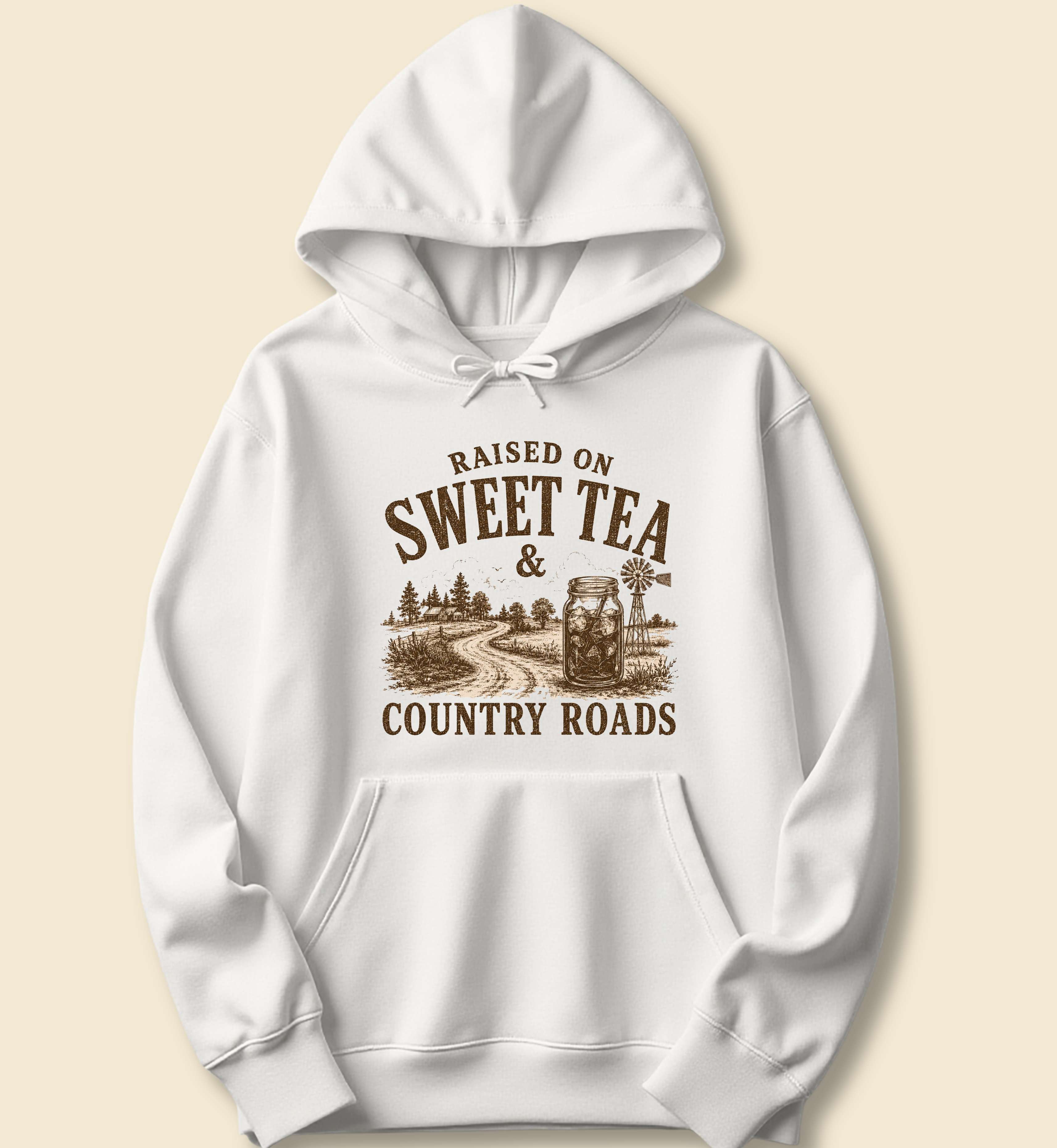 Raised on Sweet Tea & Country Roads Hoodie