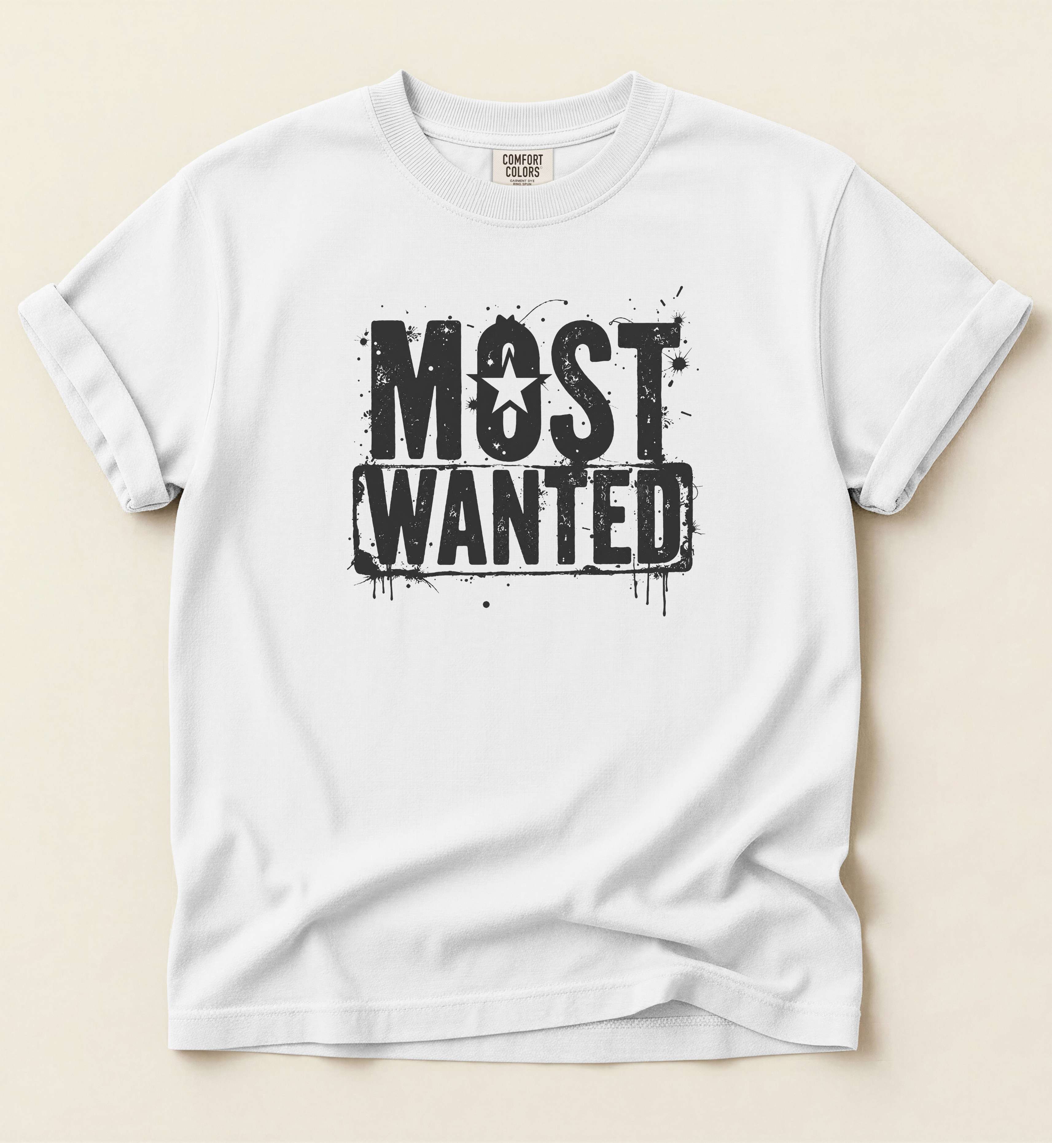 Most Wanted Shirt – Vintage Outlaw Country Graphic Tee