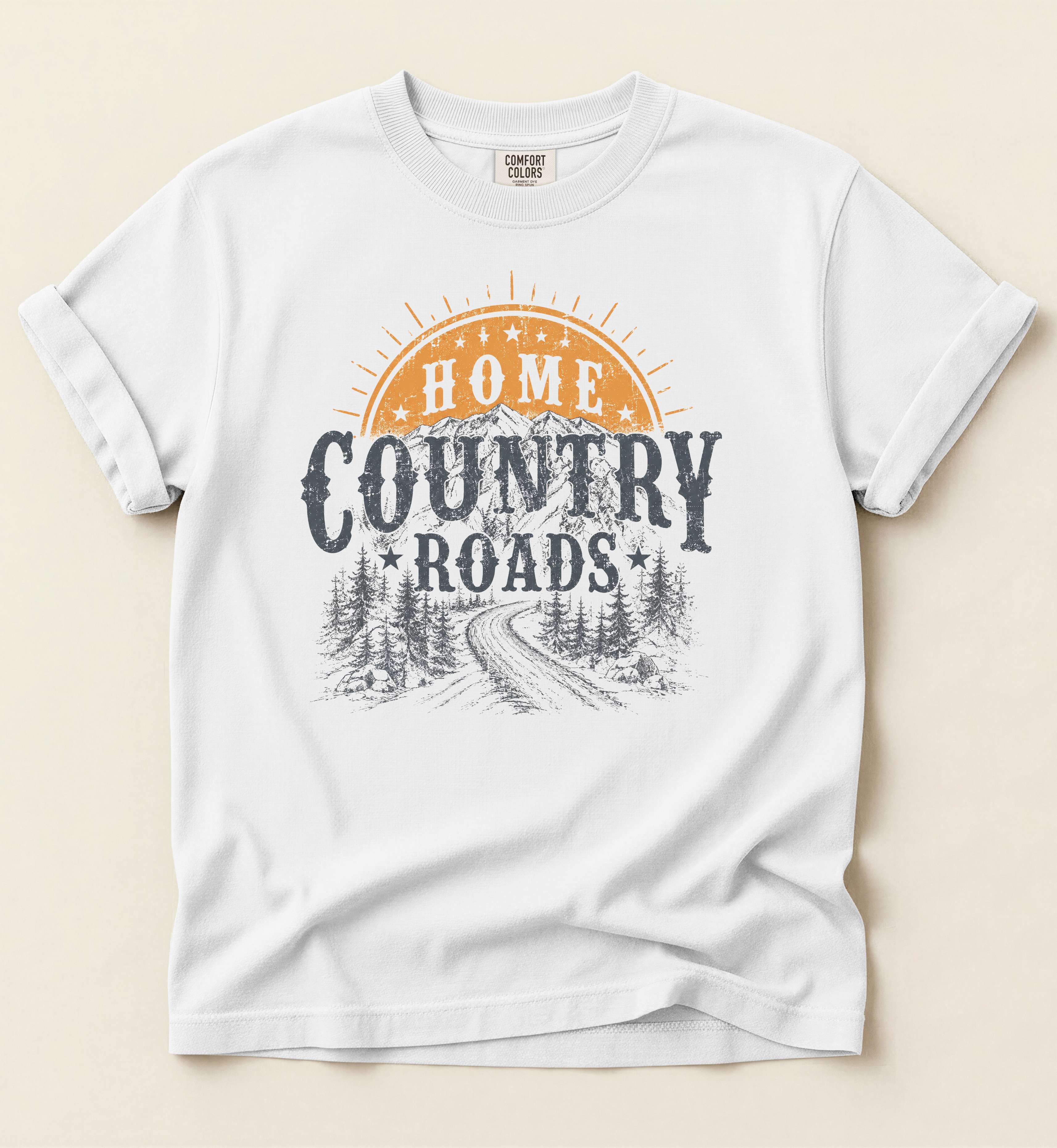 Home Country Roads Shirt – Vintage Country Lifestyle Graphic Tee