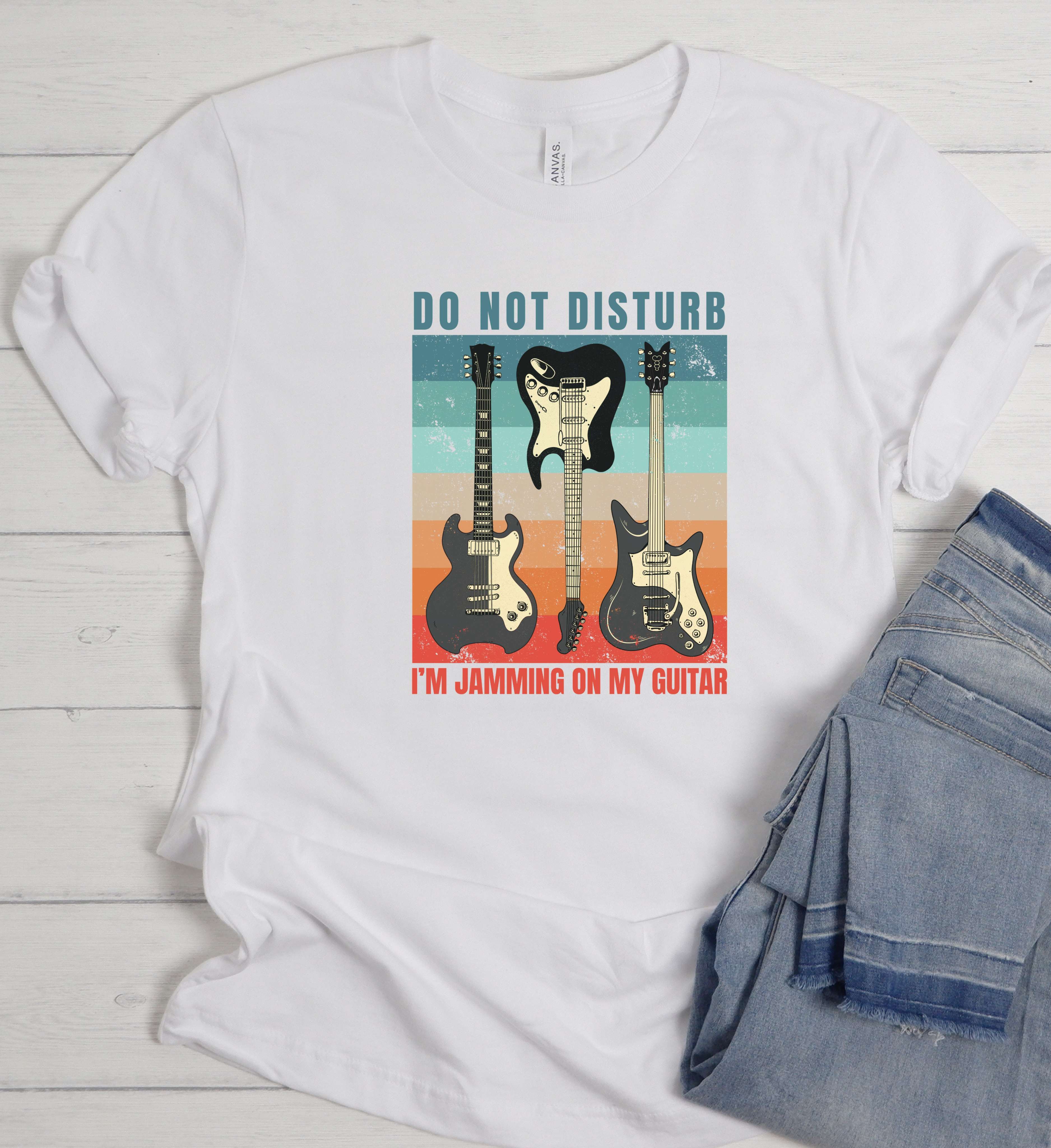 Guitar Player Shirt – Do Not Disturb I’m Jamming Tee