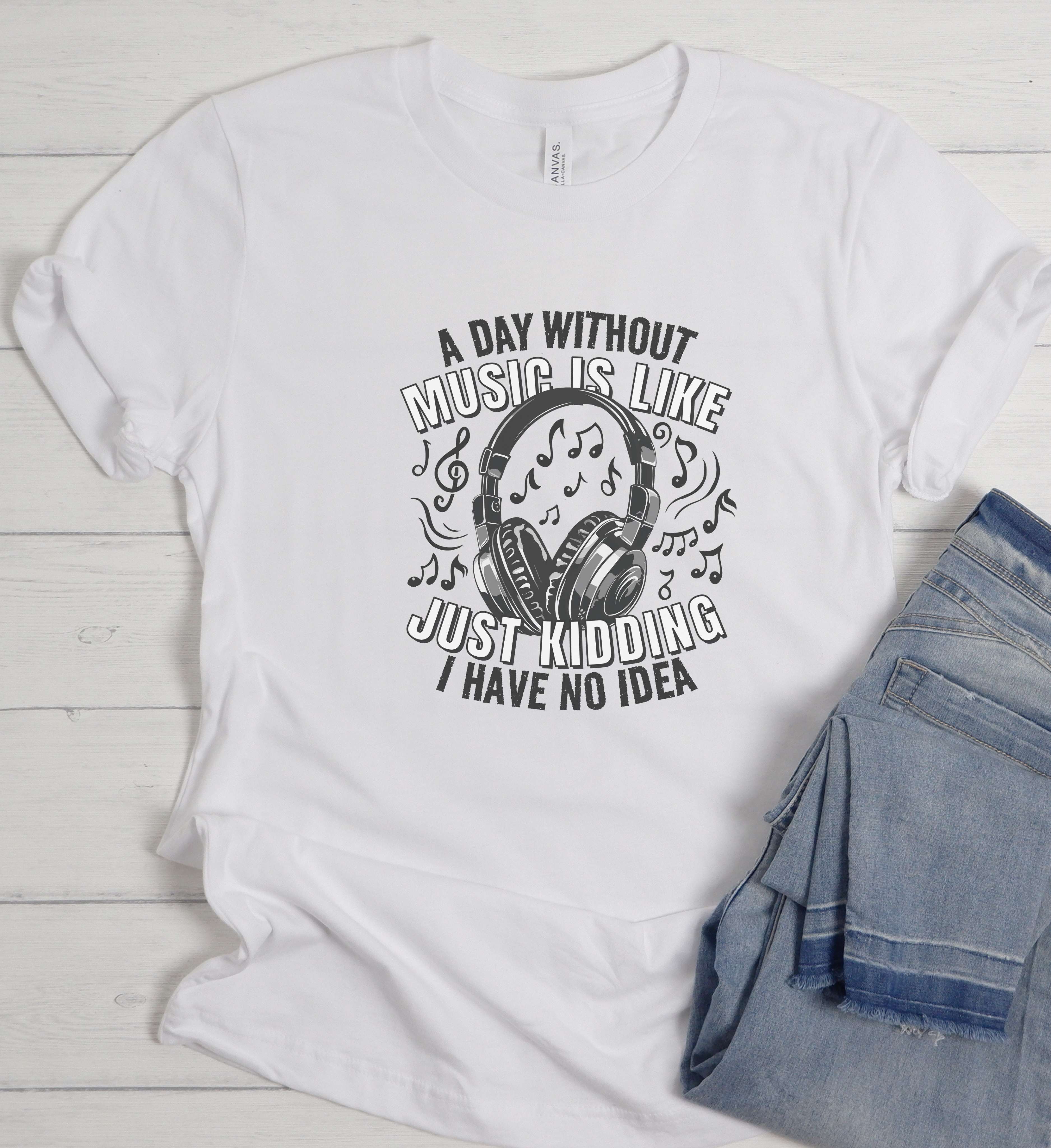 Music Is Life Headphone Shirt