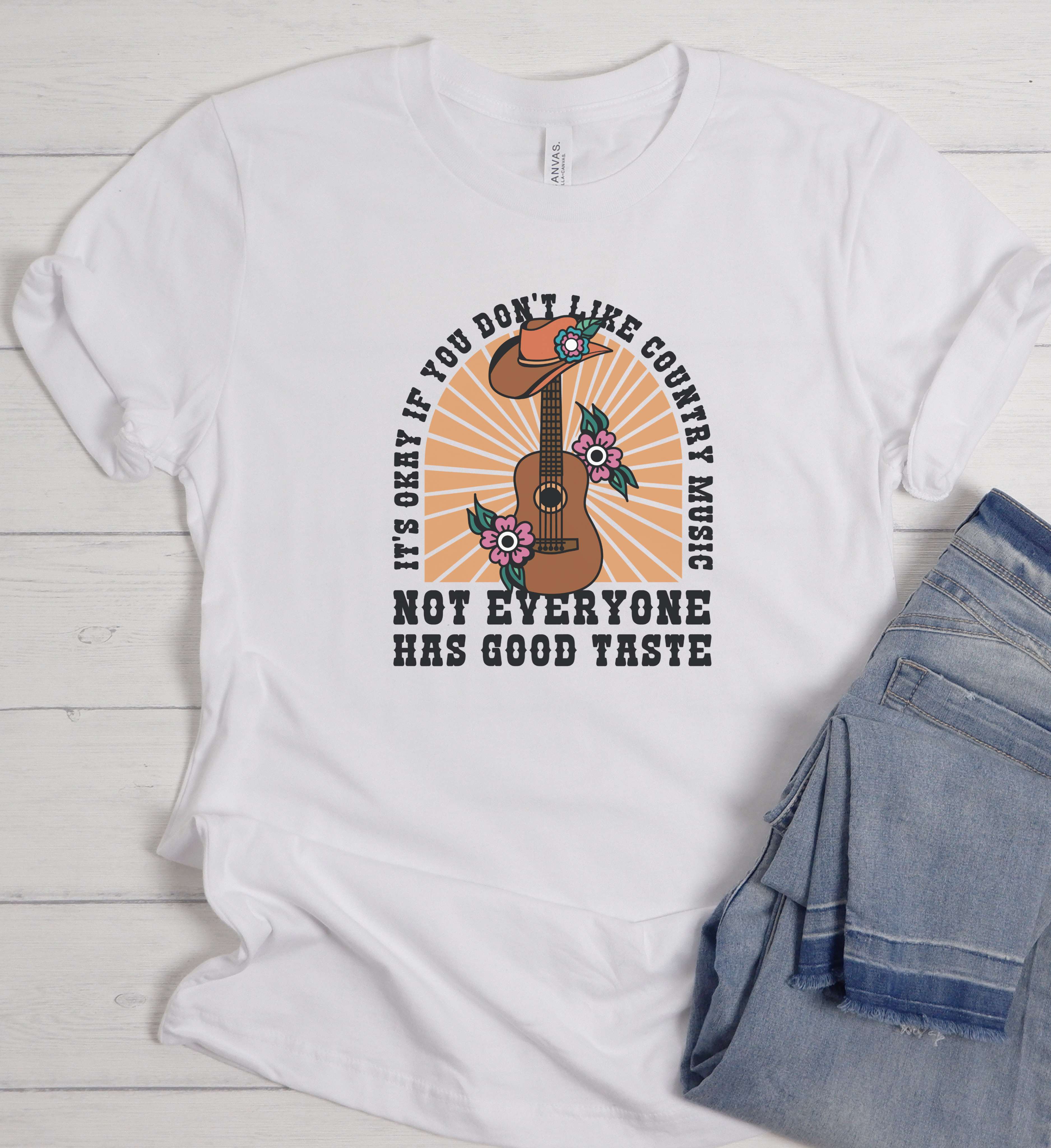 Country Music Shirt – Funny Western Guitar Tee