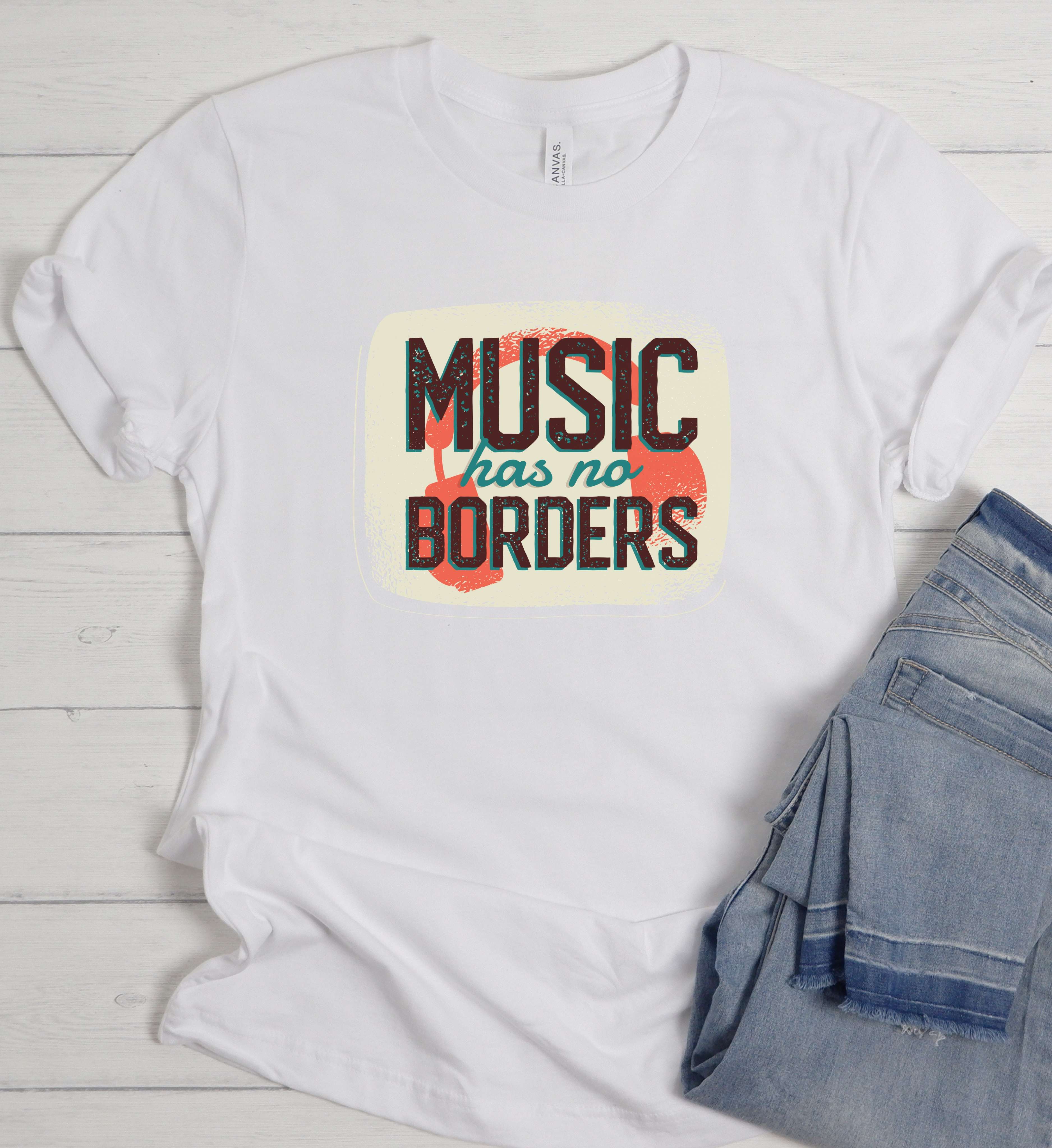 Music Has No Borders Tee – A Universal Message