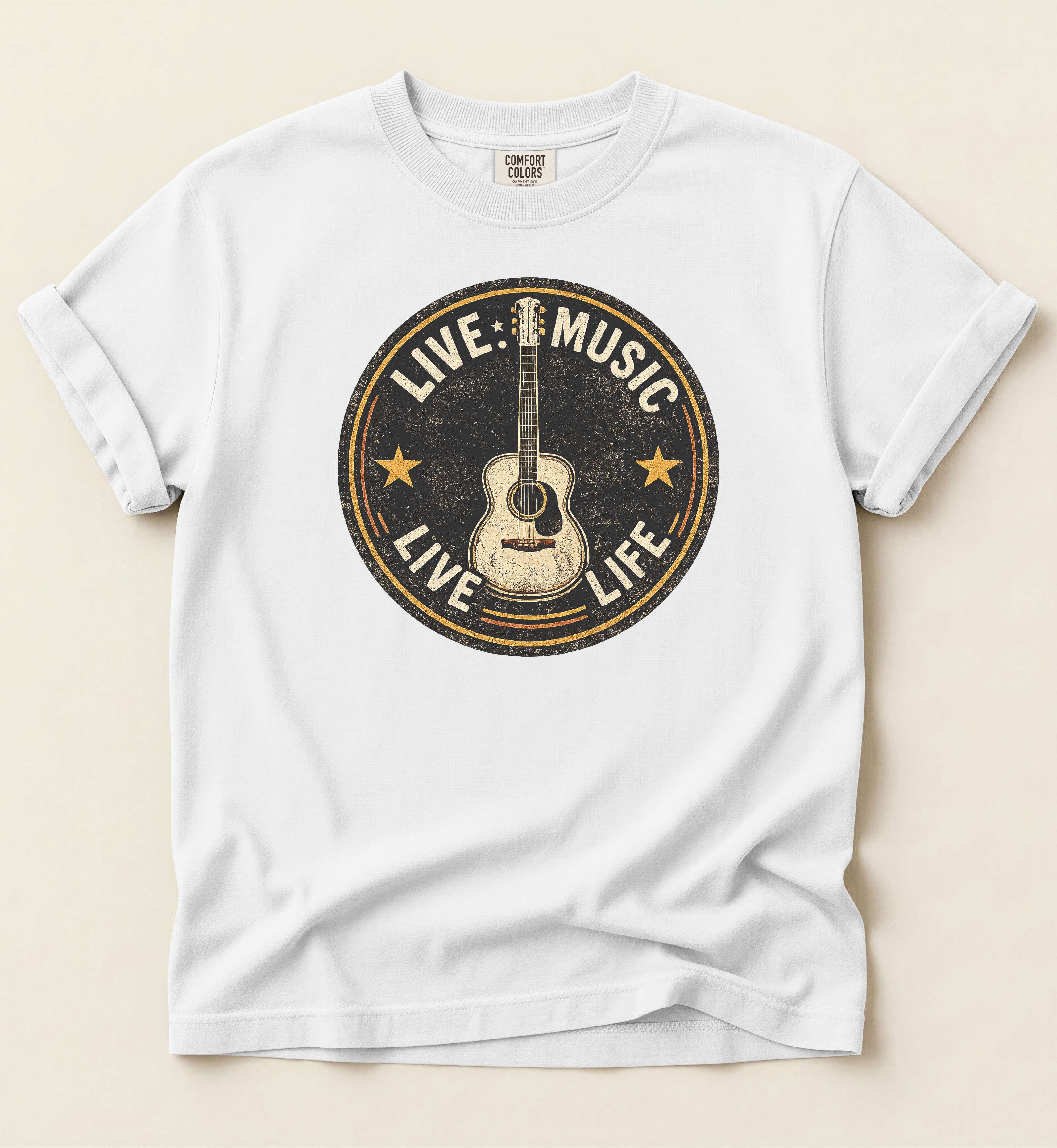 Live Music Live Life Shirt – Country Music Graphic Tee