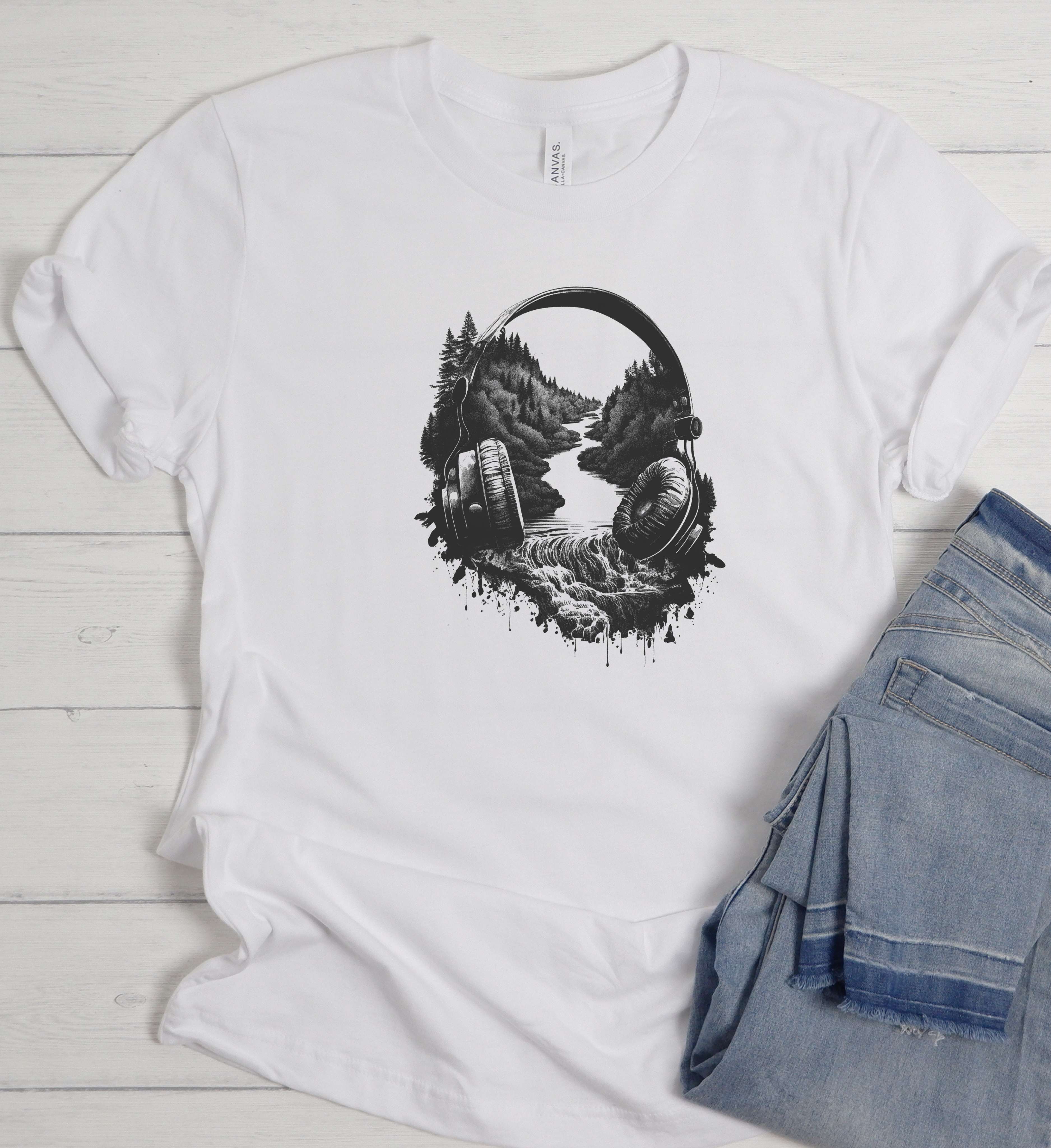 Soundscape Headphone Shirt – Where Music Meets Nature