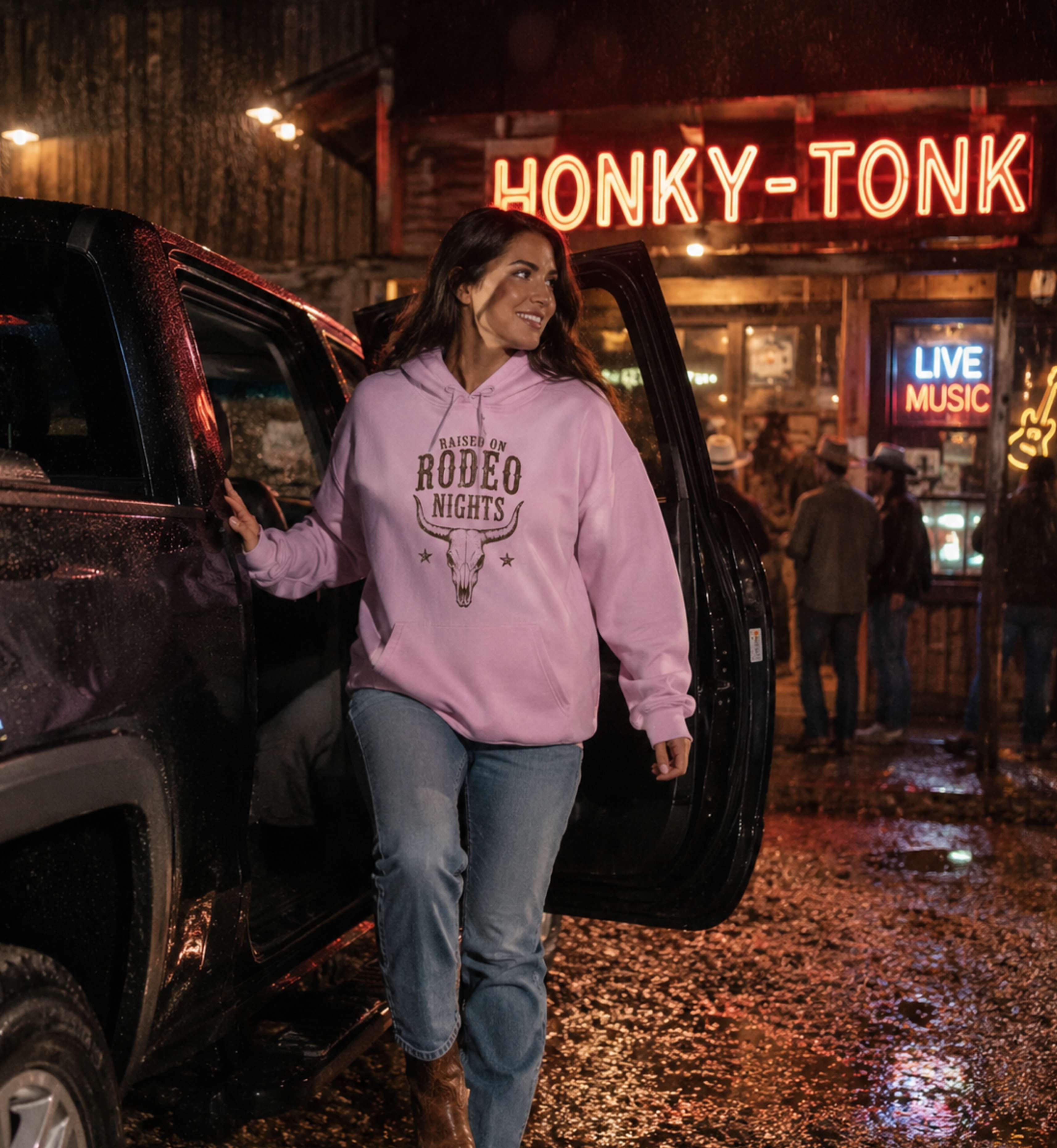 Raised On Rodeo Nights Hoodie