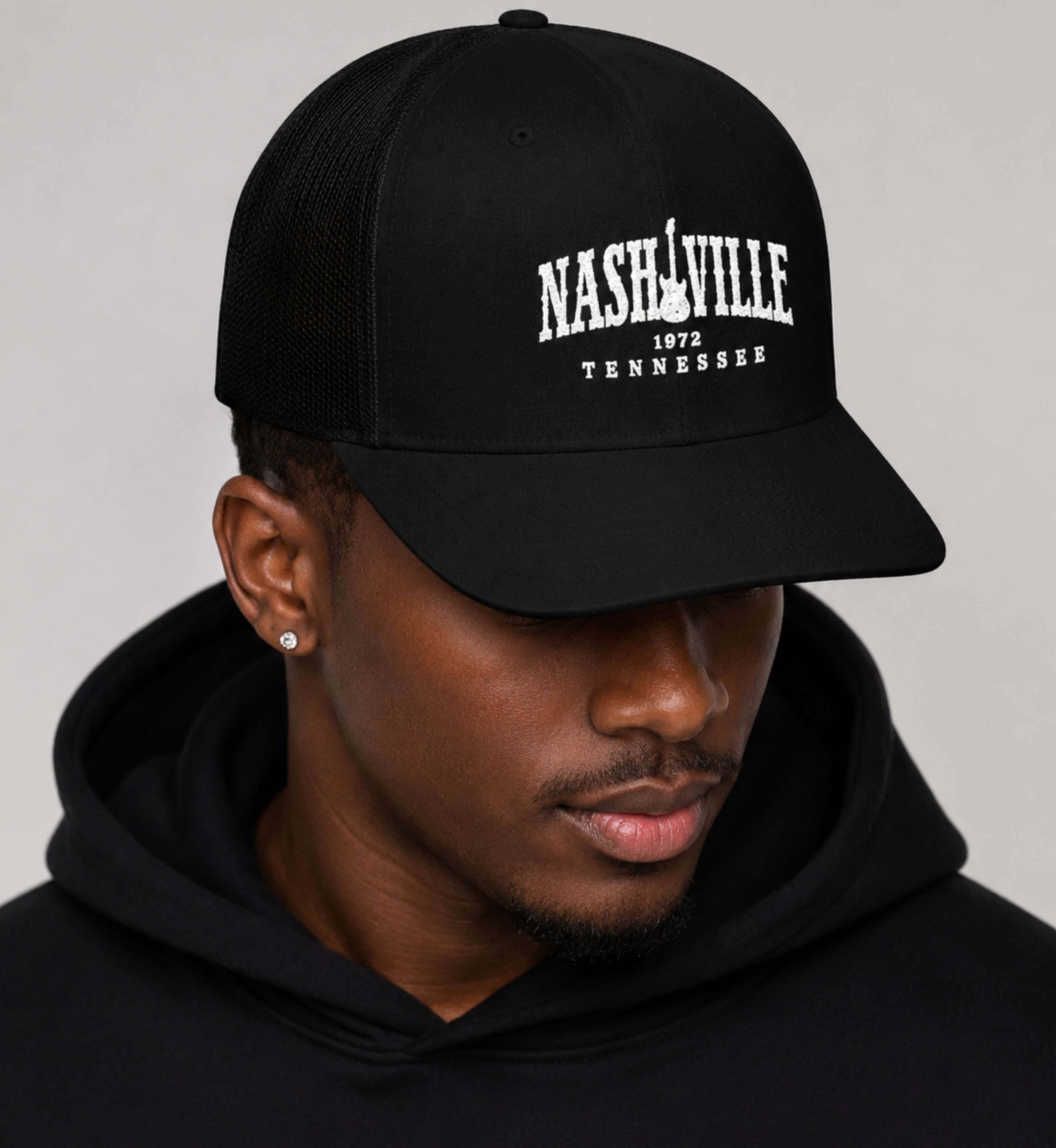 Nashville 1972 Embroidered Trucker Cap