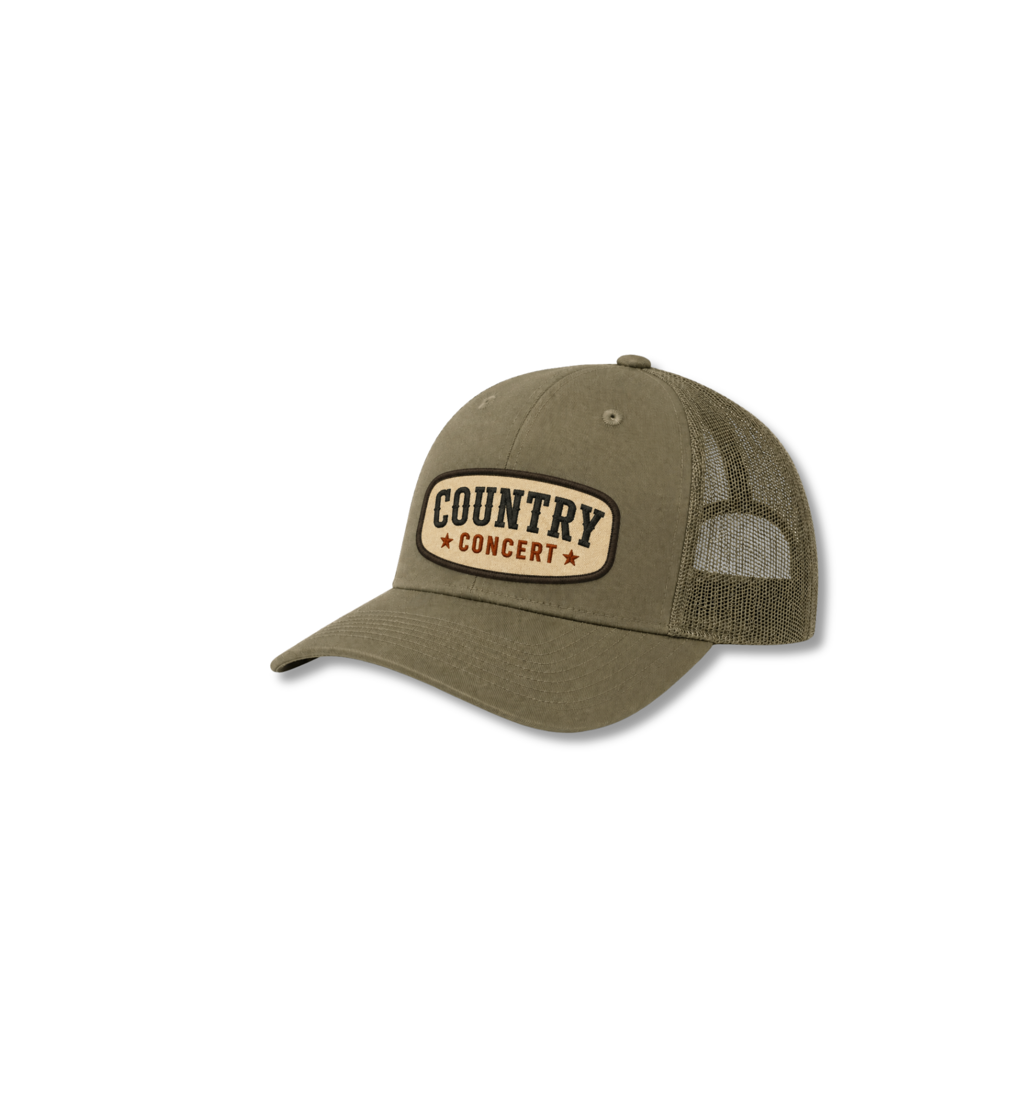 Country Concert Embroidered Western Snapback Trucker Cap for Men & Women