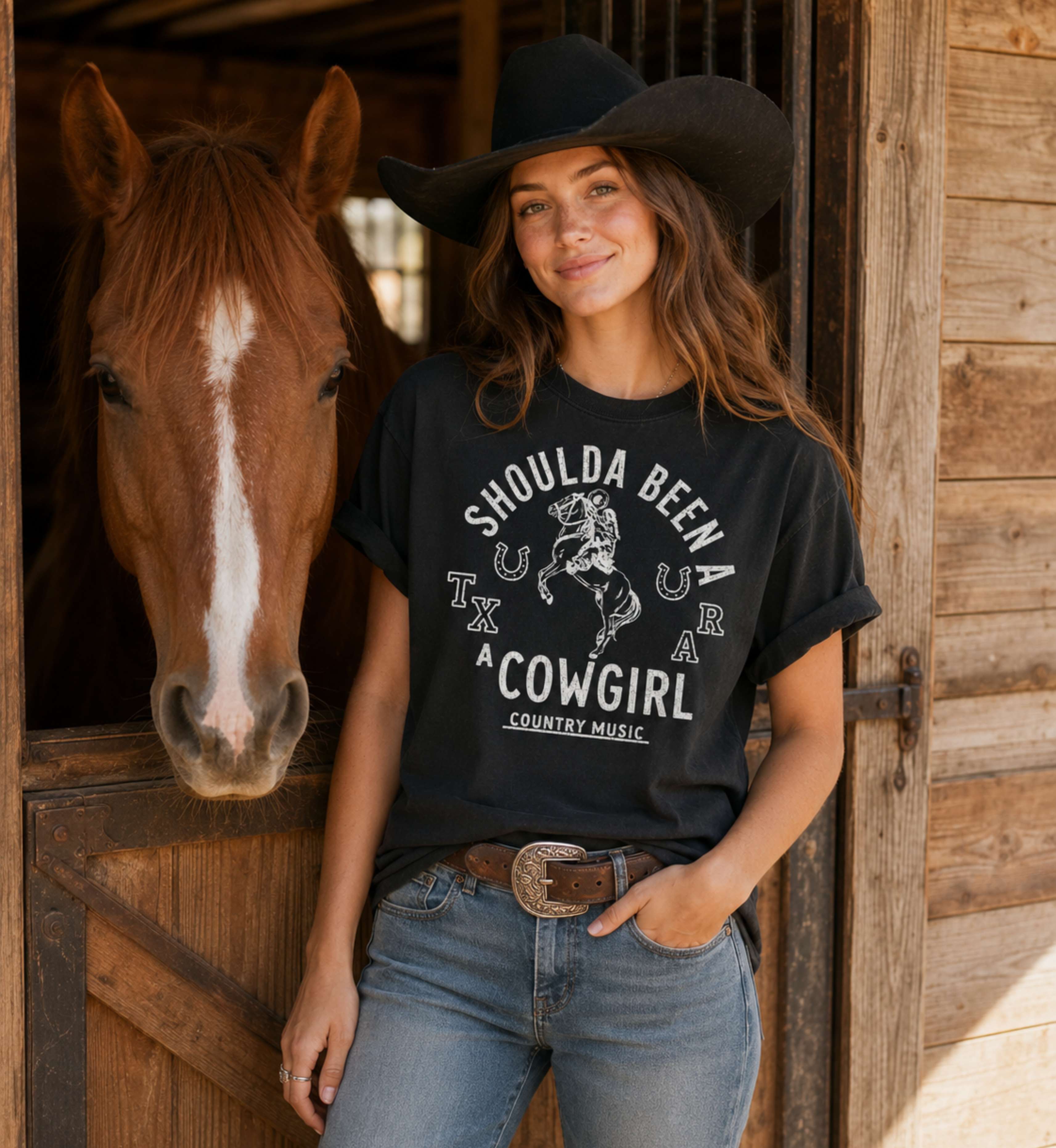 Shoulda Been A Cowgirl – Western Lifestyle Tee