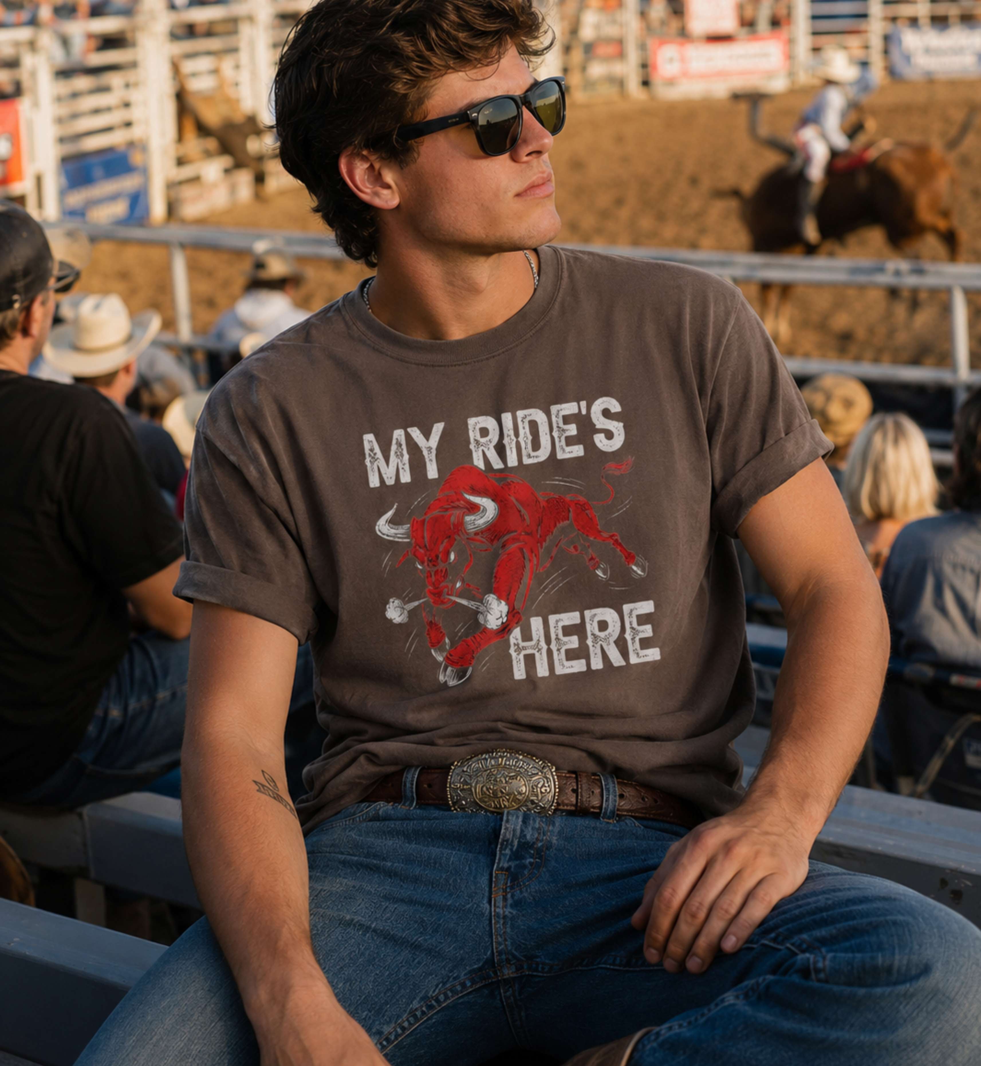 My Ride's Here – Rodeo Lifestyle Tee
