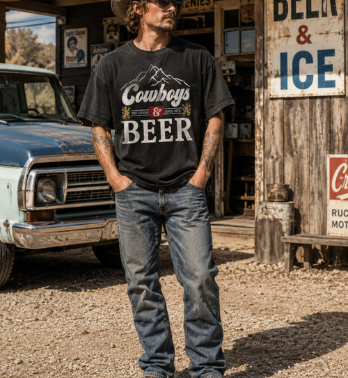 Cowboys & Beer – Country Lifestyle Tee