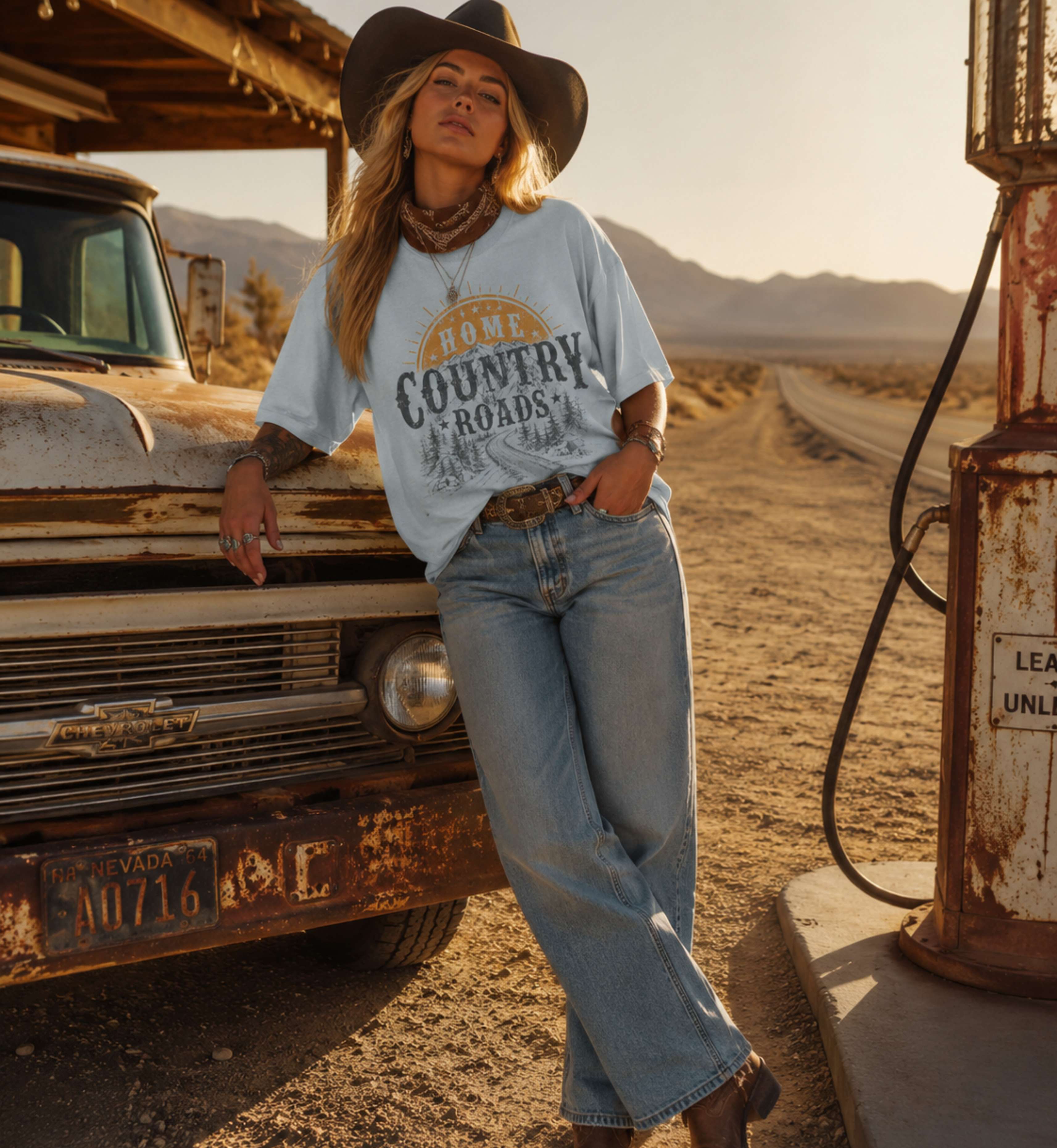 Home Country Roads Shirt – Vintage Country Lifestyle Graphic Tee