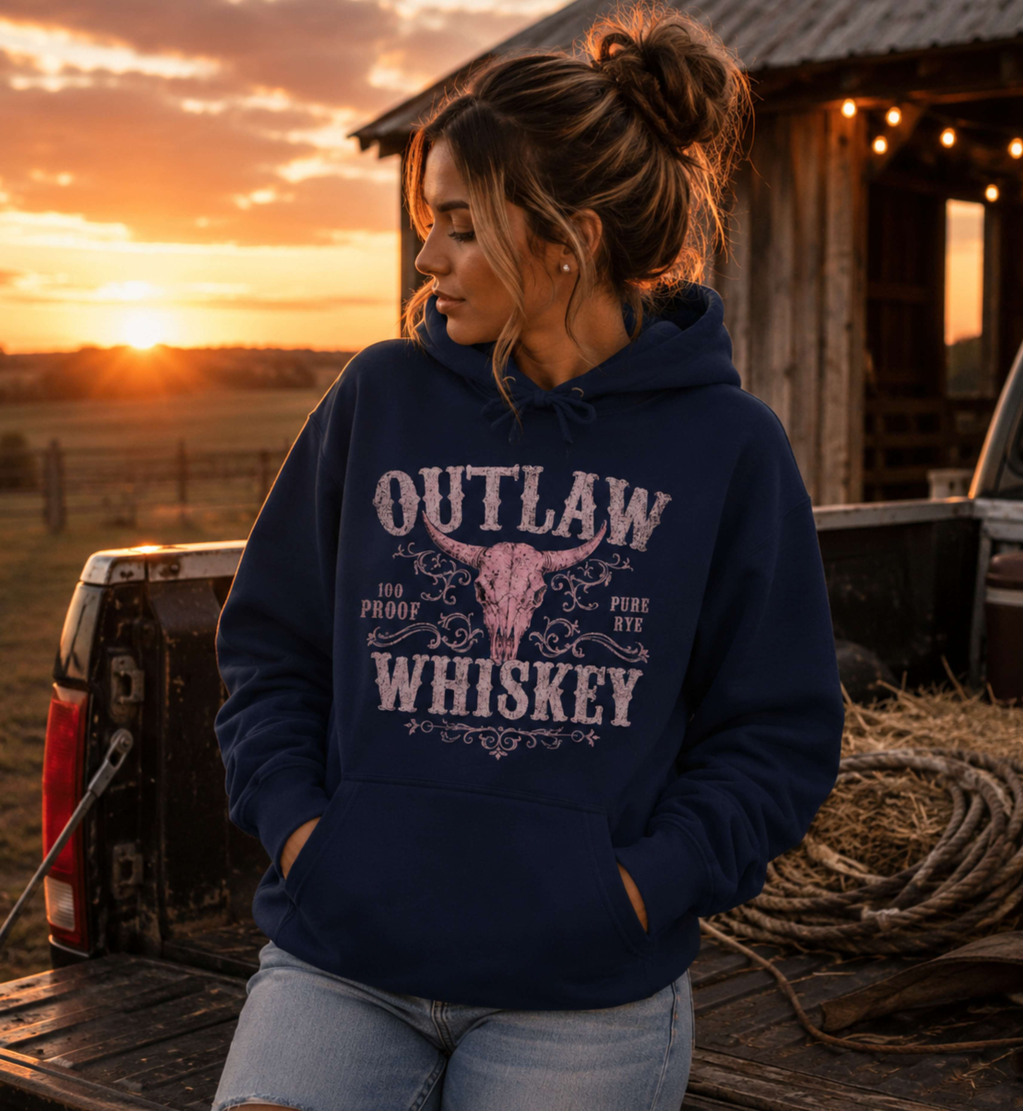 Outlaw Whiskey Hoodie