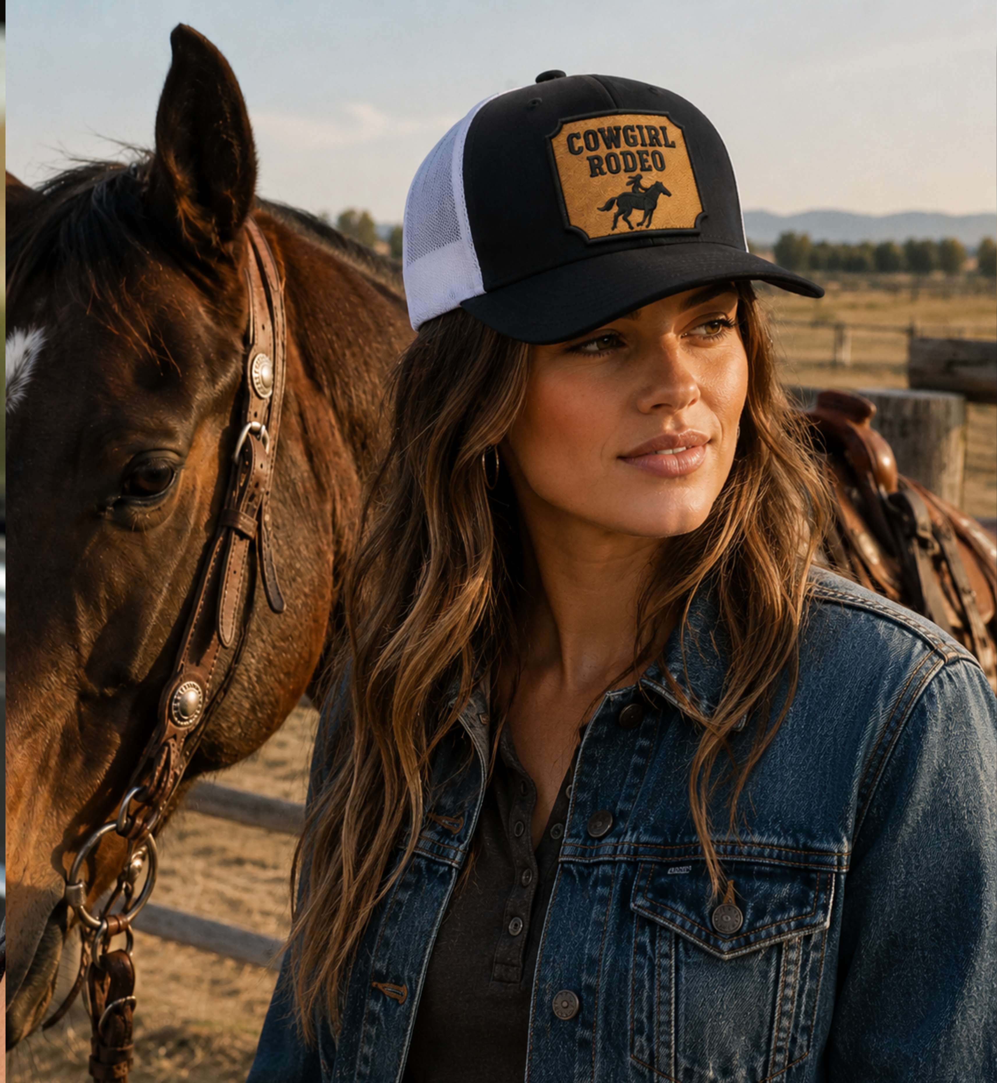 Cowgirl Rodeo Trucker Hat
