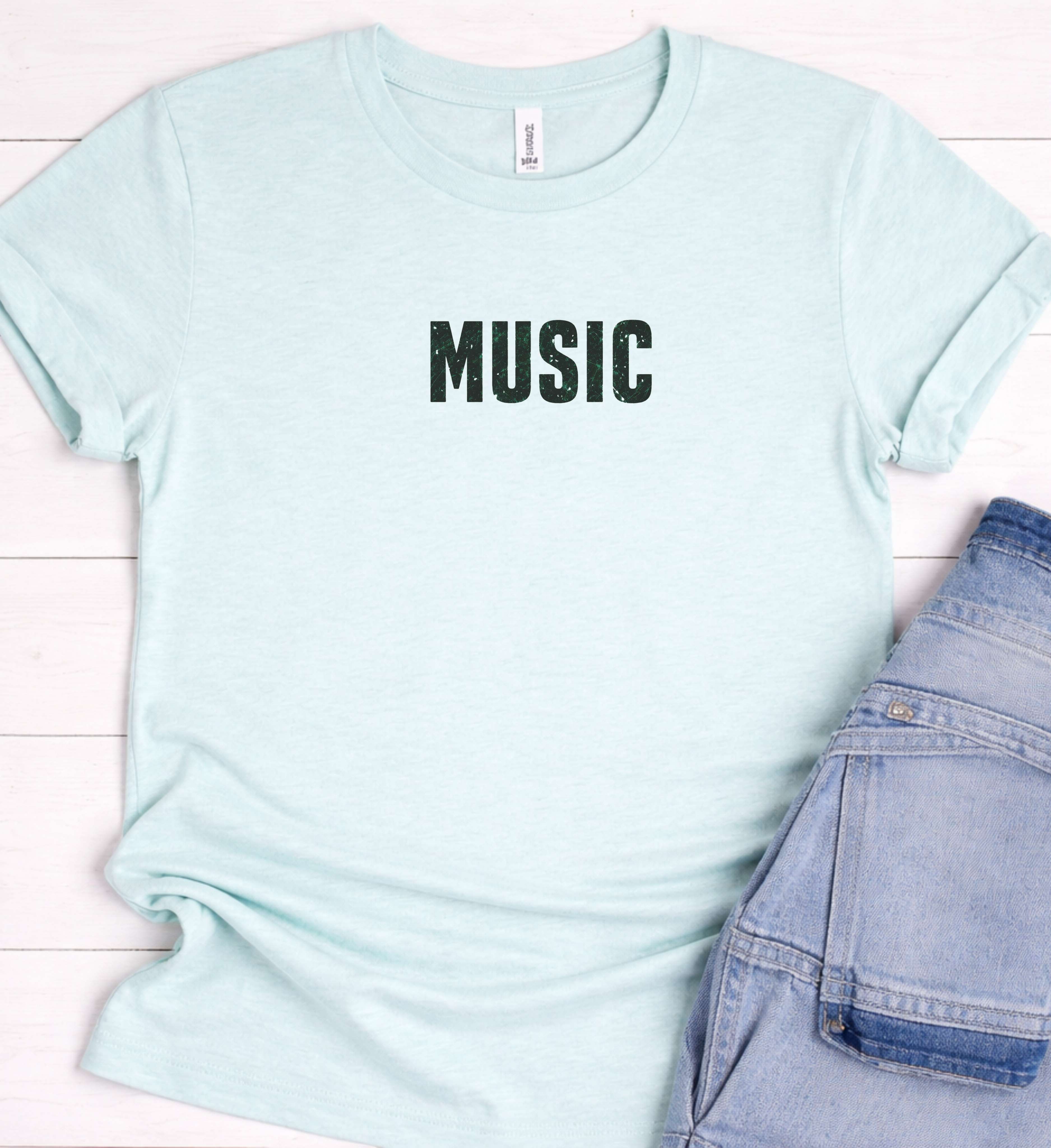Bold Music Shirt – Minimalist Streetwear Tee