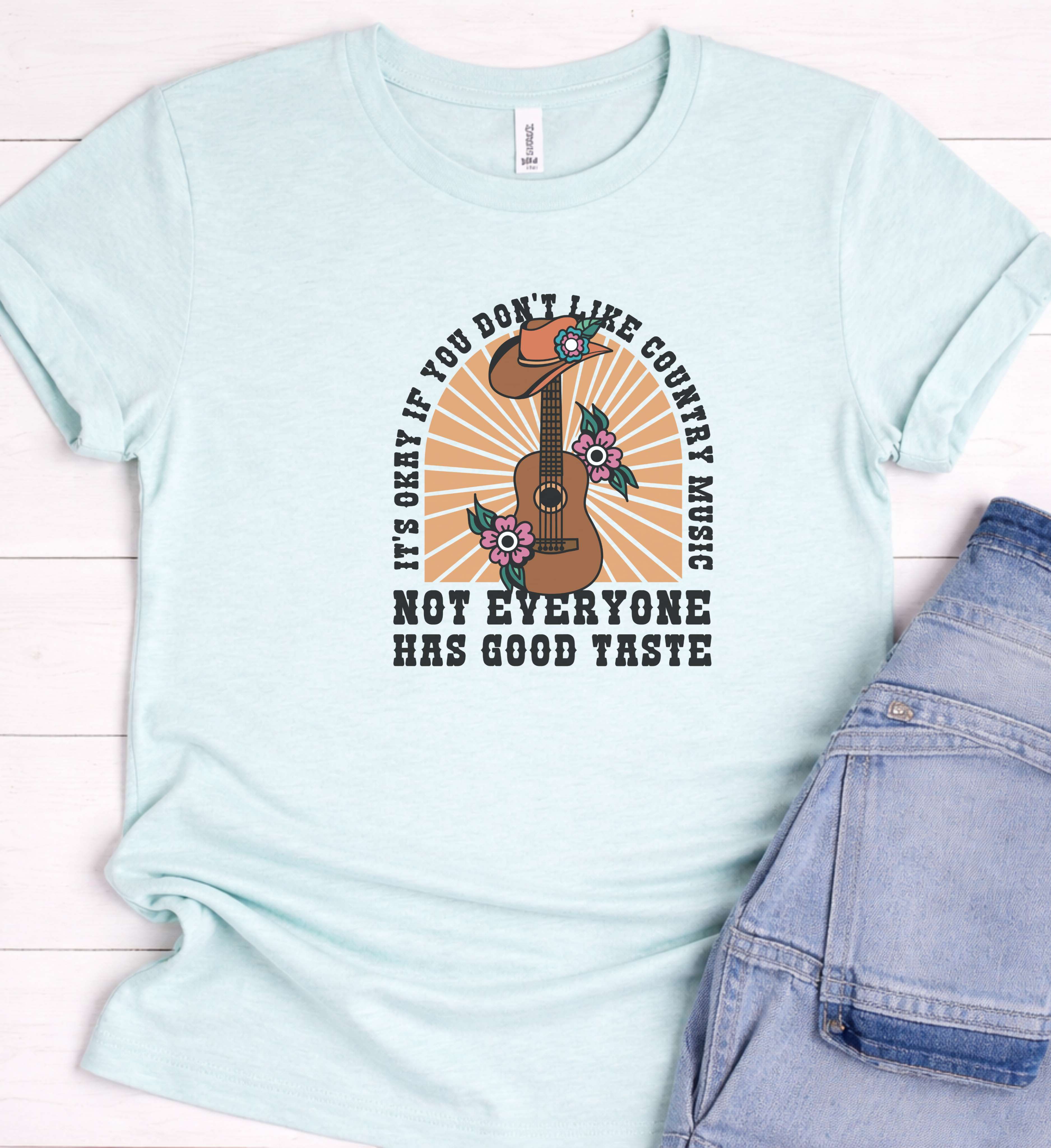 Country Music Shirt – Funny Western Guitar Tee