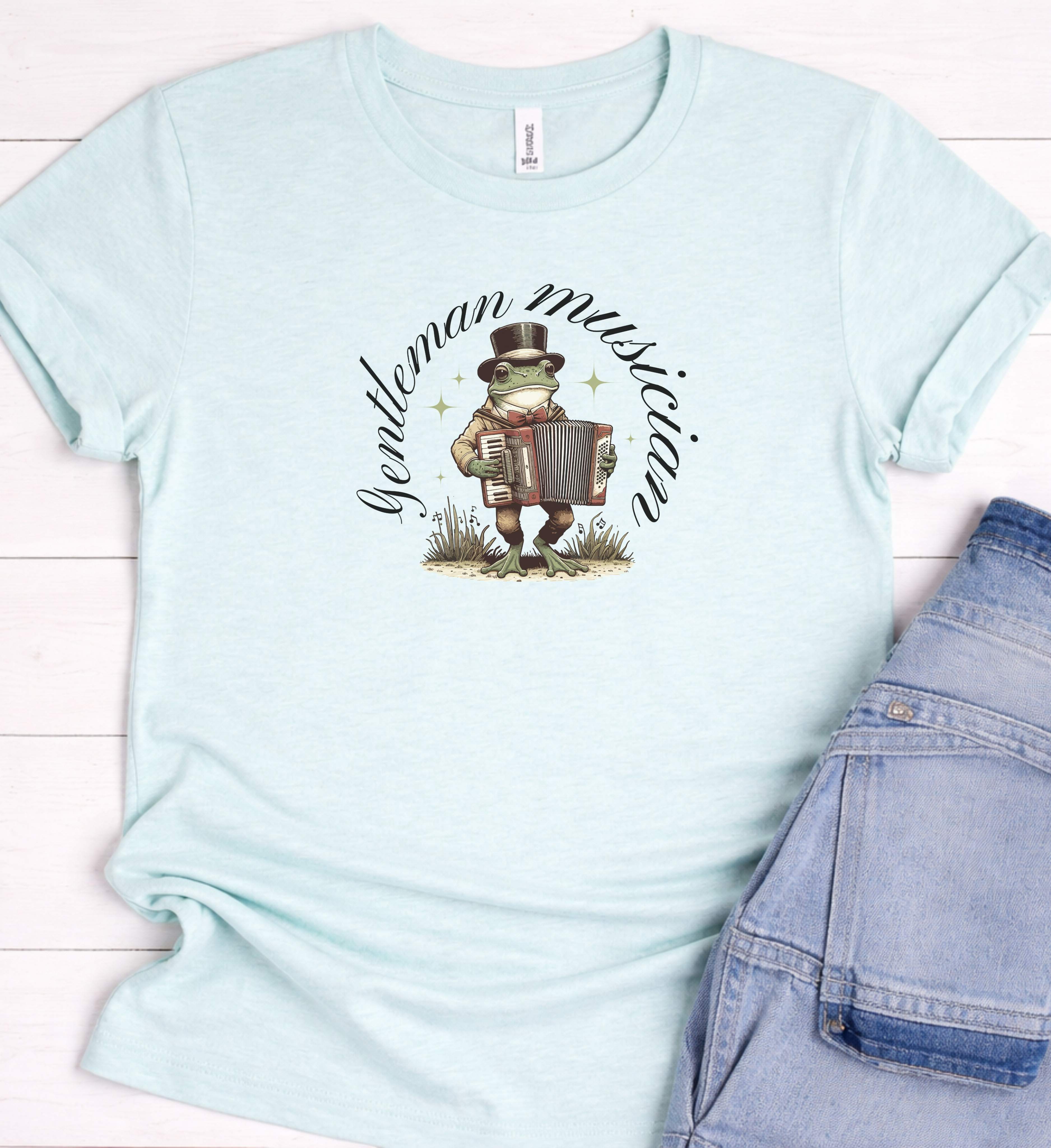 Funny Frog Music Shirt – Accordion Frog Tee