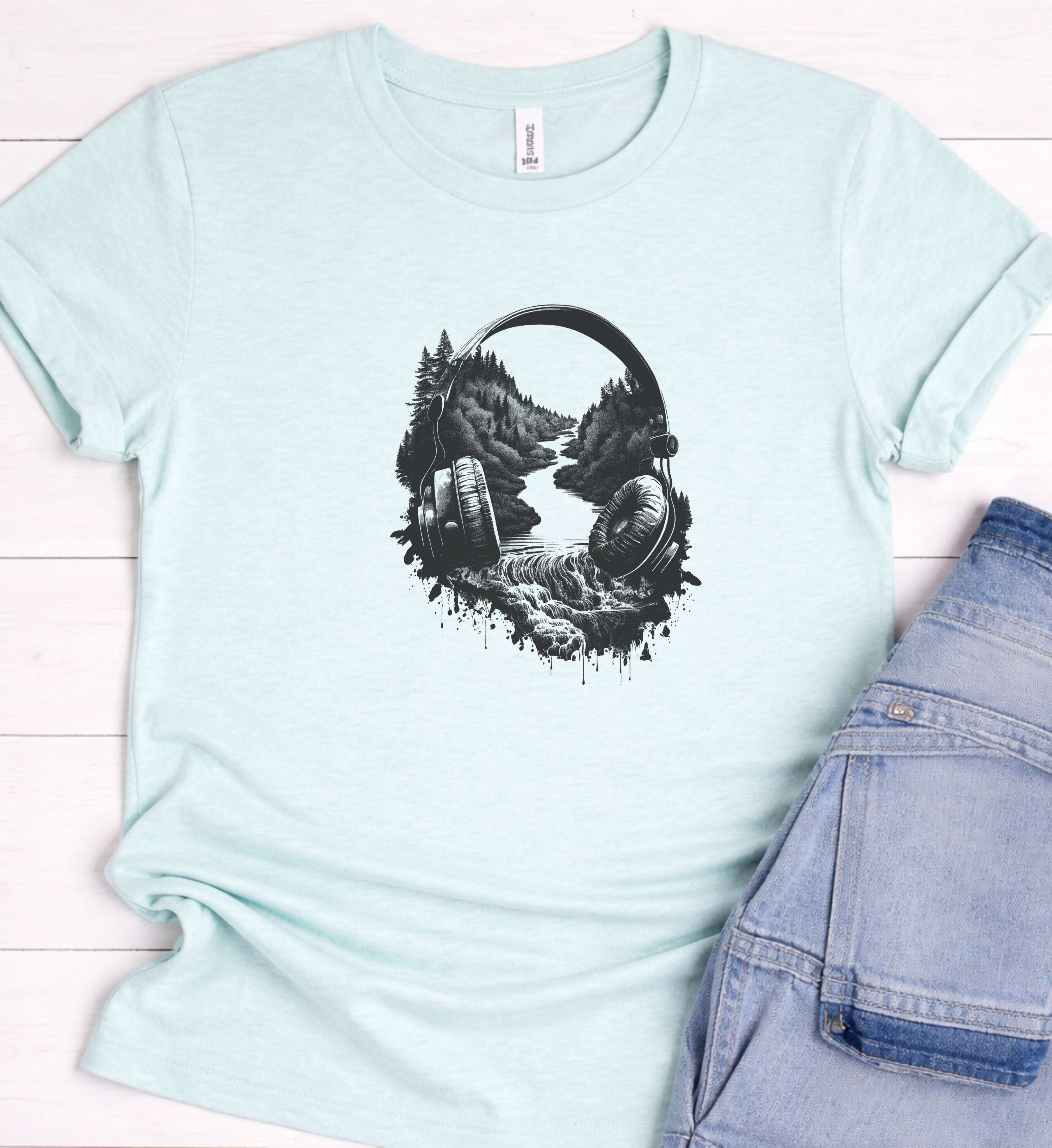 Soundscape Headphone Shirt – Where Music Meets Nature