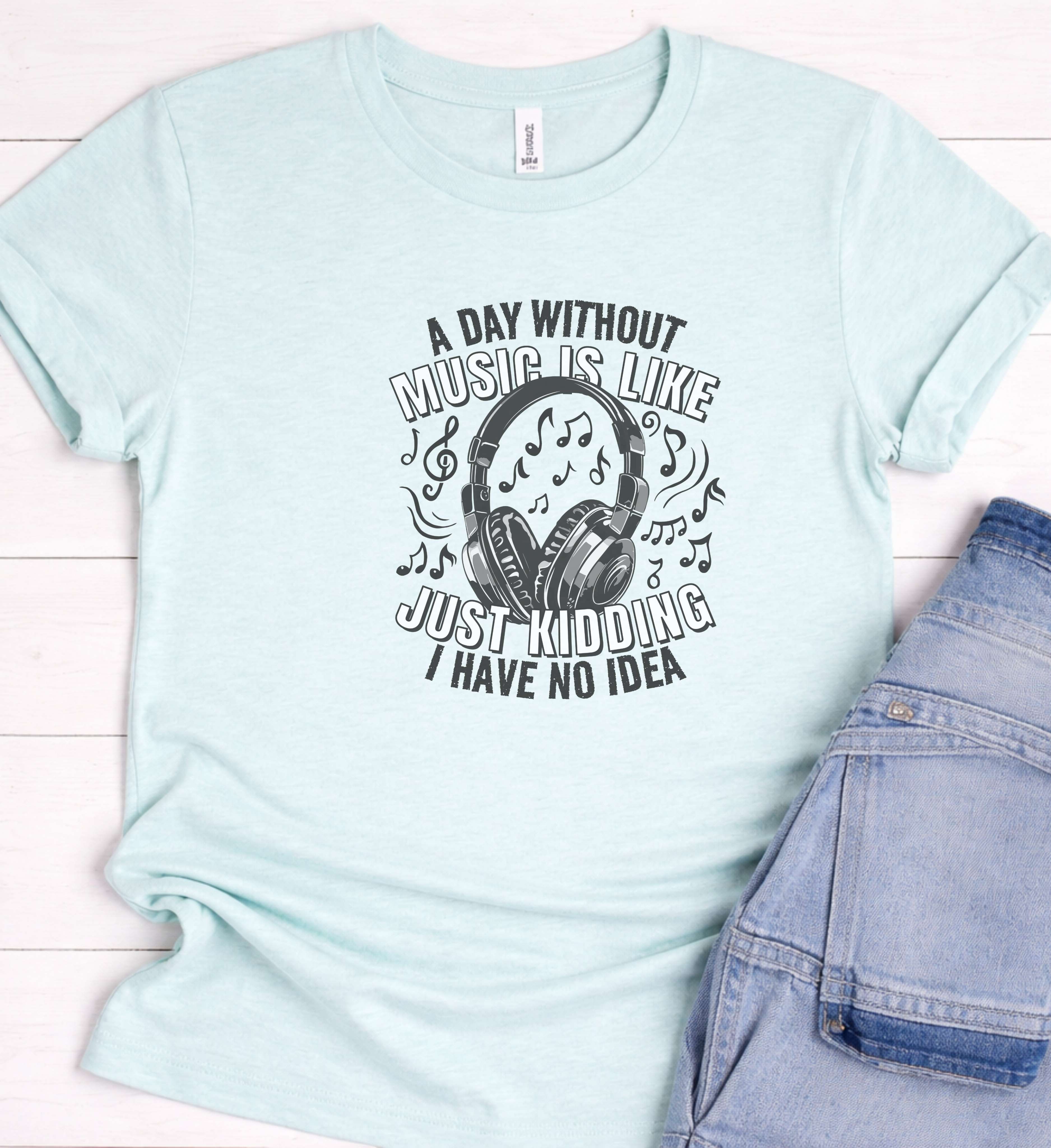 Music Is Life Headphone Shirt