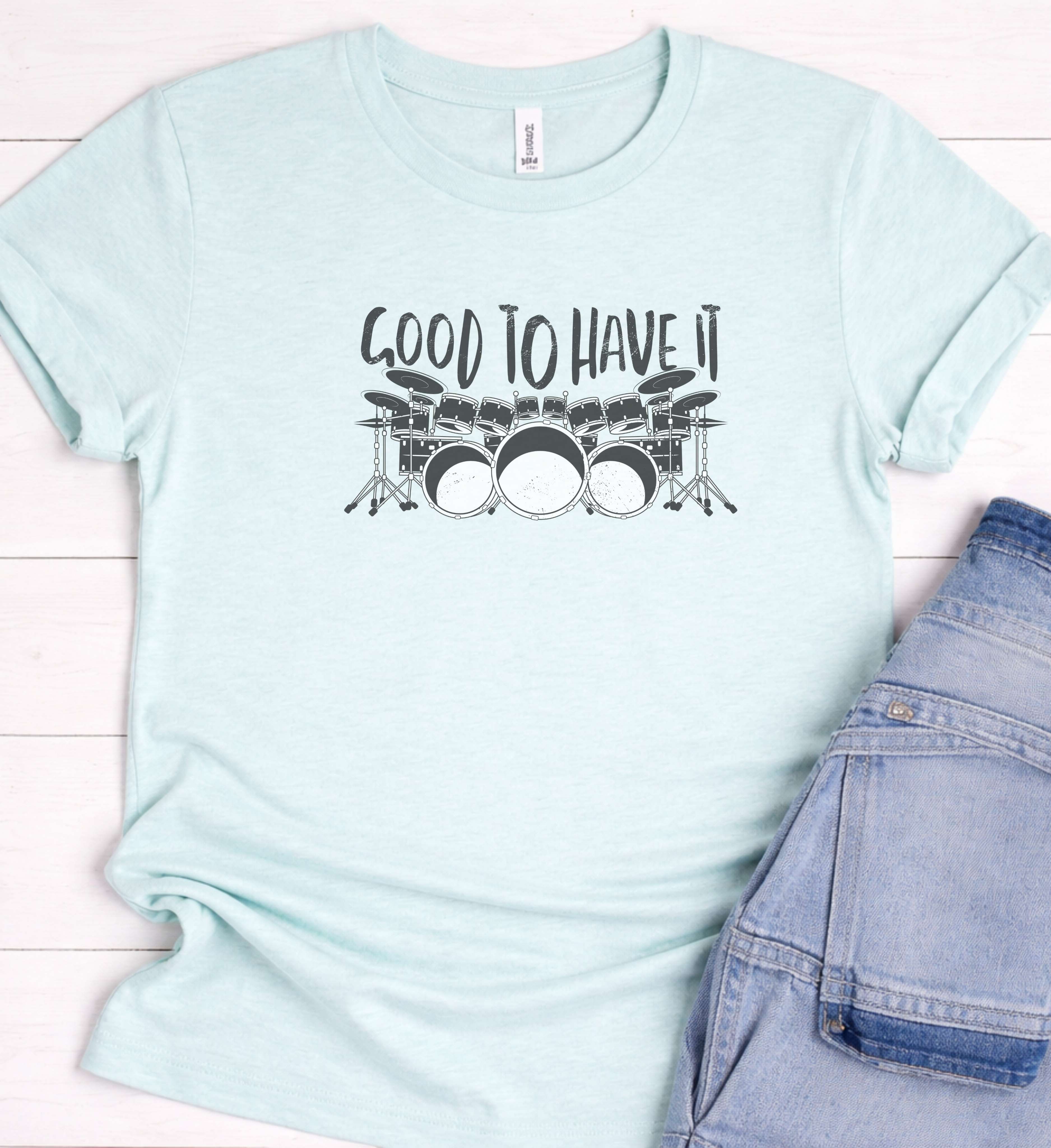 Drummer Shirt – Drum Kit Music Graphic Tee